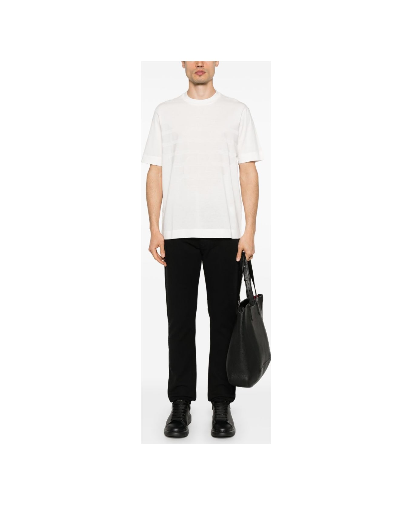 Emporio Armani Logo Cotton T-shirt - White