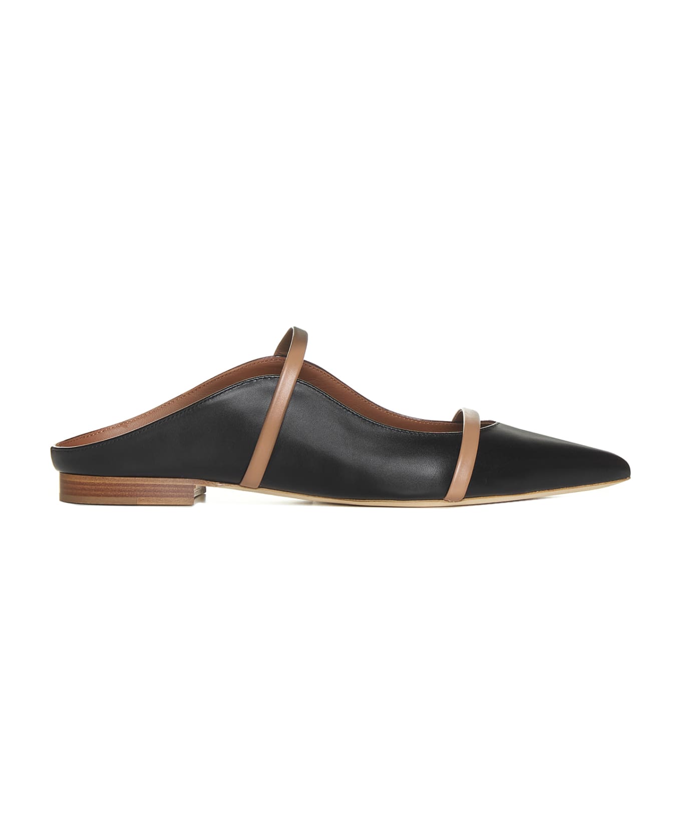 Malone Souliers Flat Shoes - Black nude