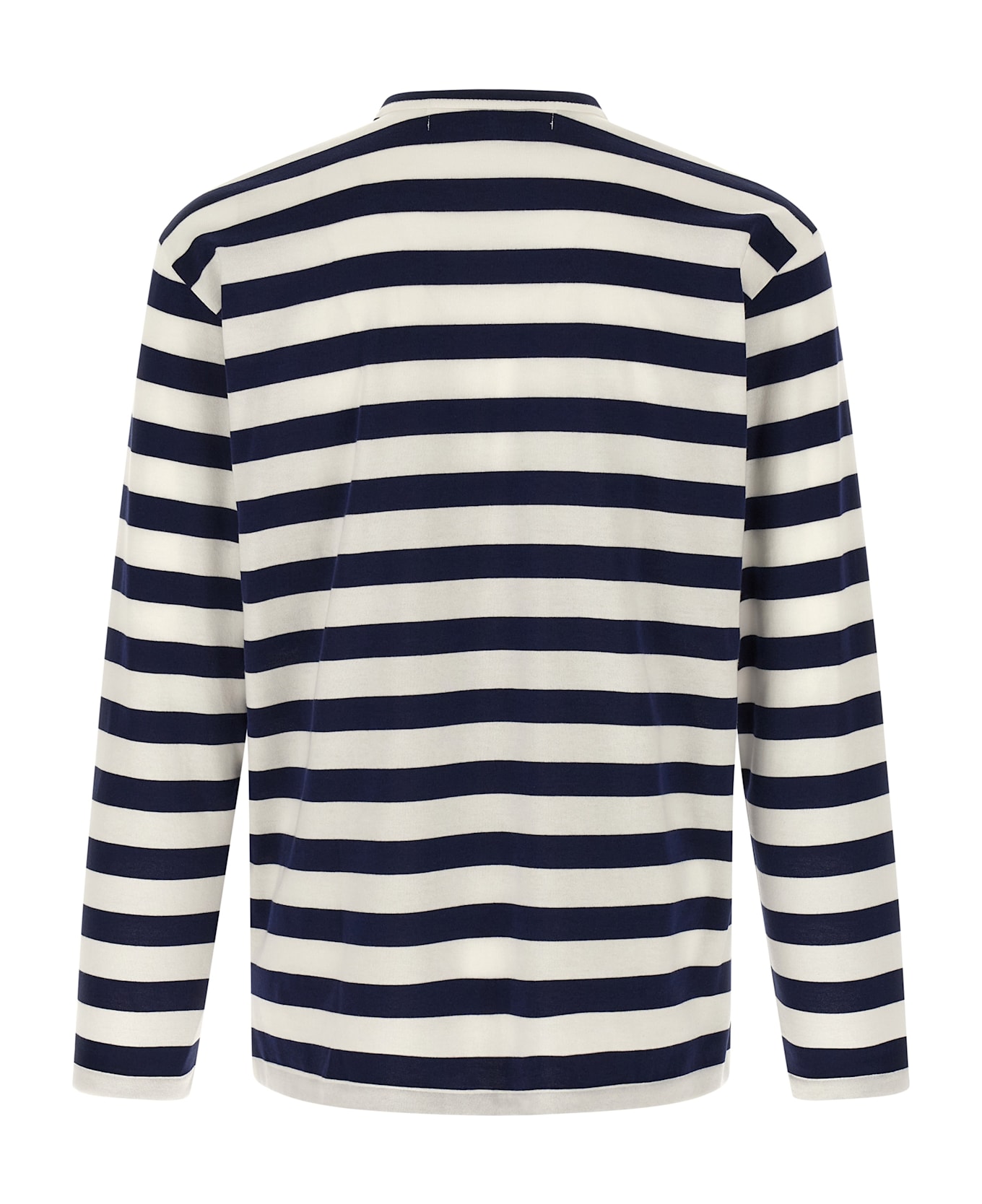 Comme des Garçons Play Logo Patch Stripes T-shirt - Blue