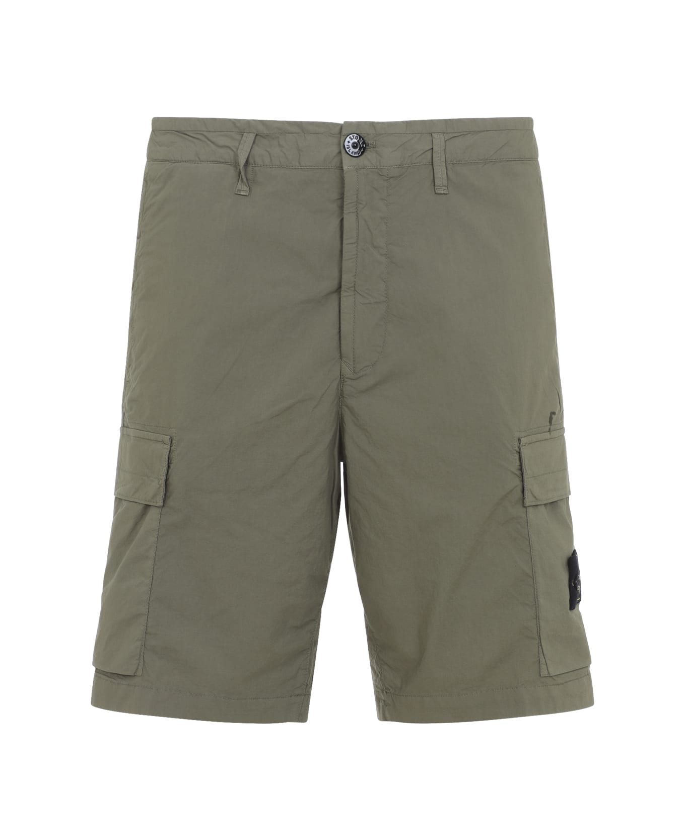 Stone Island Cotton Shorts - G Military Green