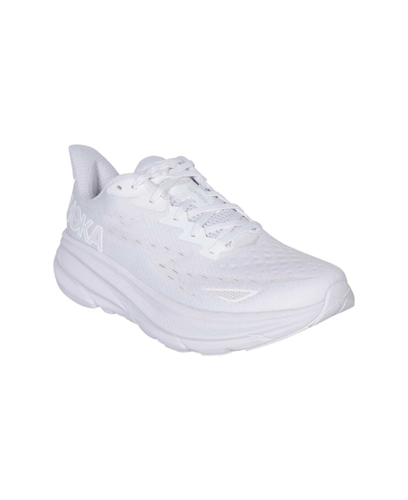 Hoka One One Clifton 9 Sneakers In White - White