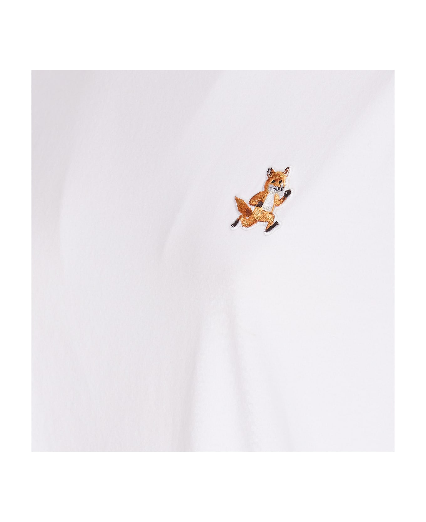 Maison Kitsuné Speedy Fox Patch Logo T-shirt - White