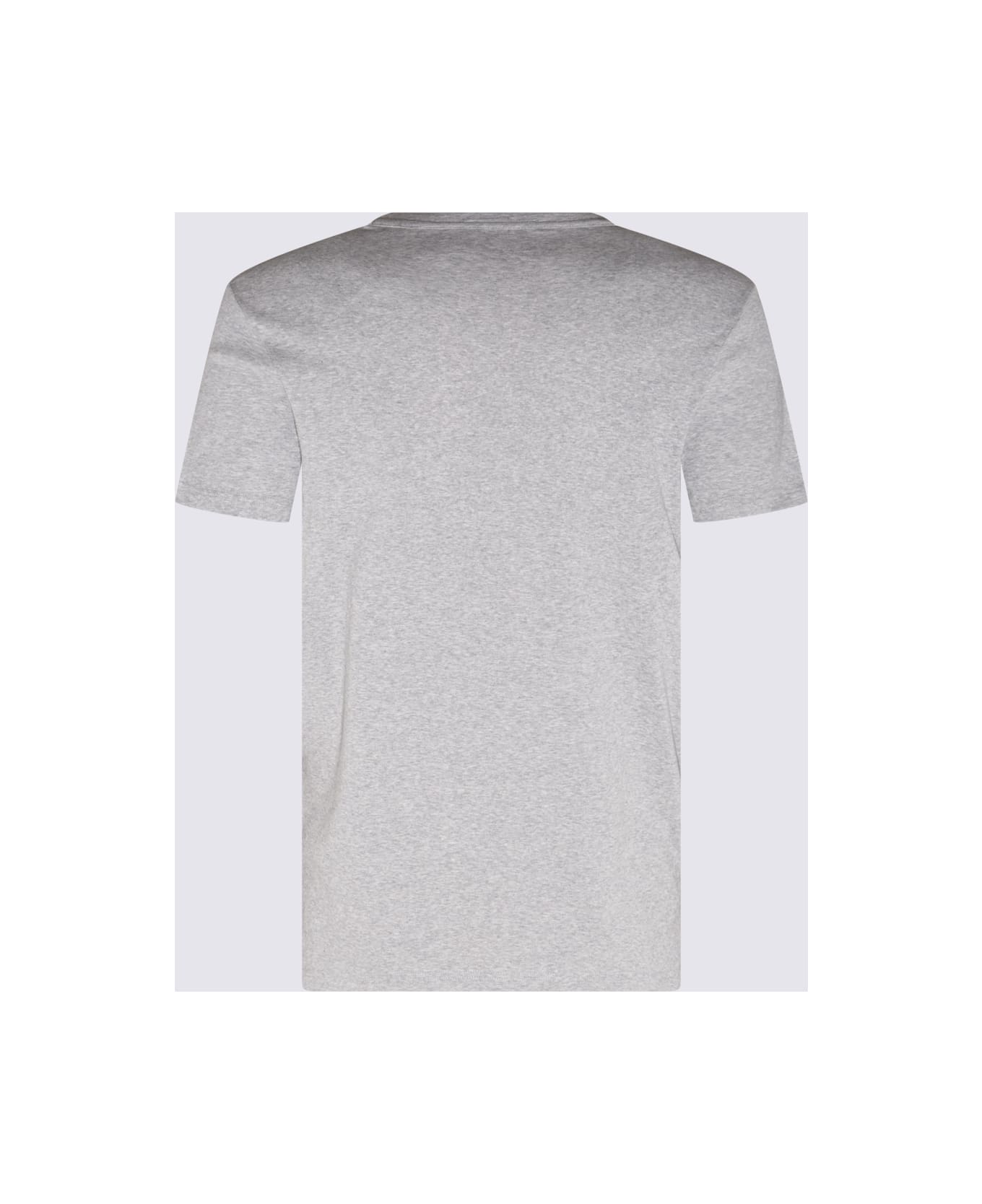 Tom Ford Grey Cotton T-shirt - Grey