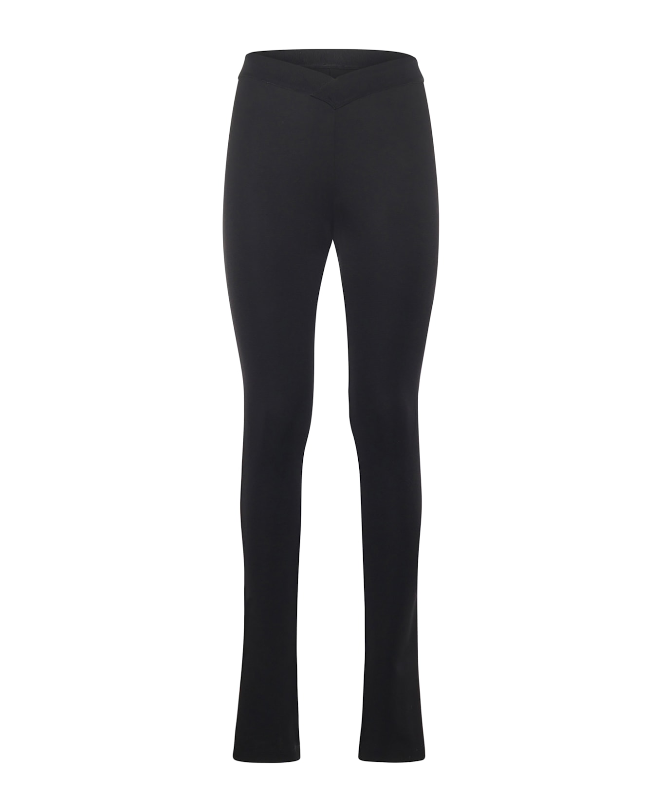 Pinko Flared Leggings With Logo - Black