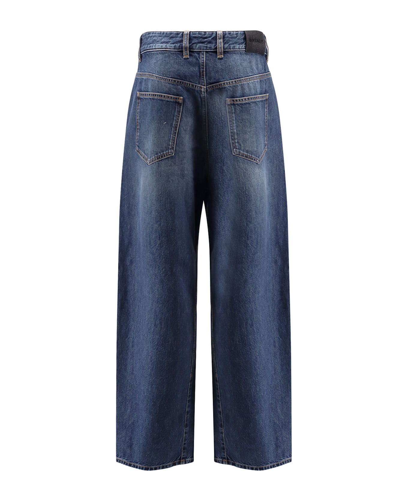 Givenchy Twisted Re-washed Denim Jeans - Blue