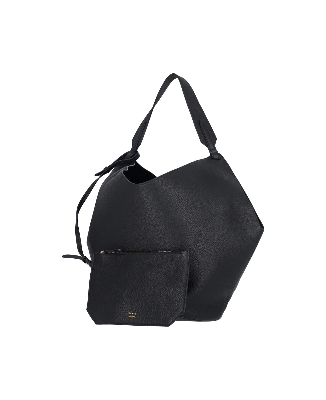 Khaite Medium Tote Bag "lotus" - Black  