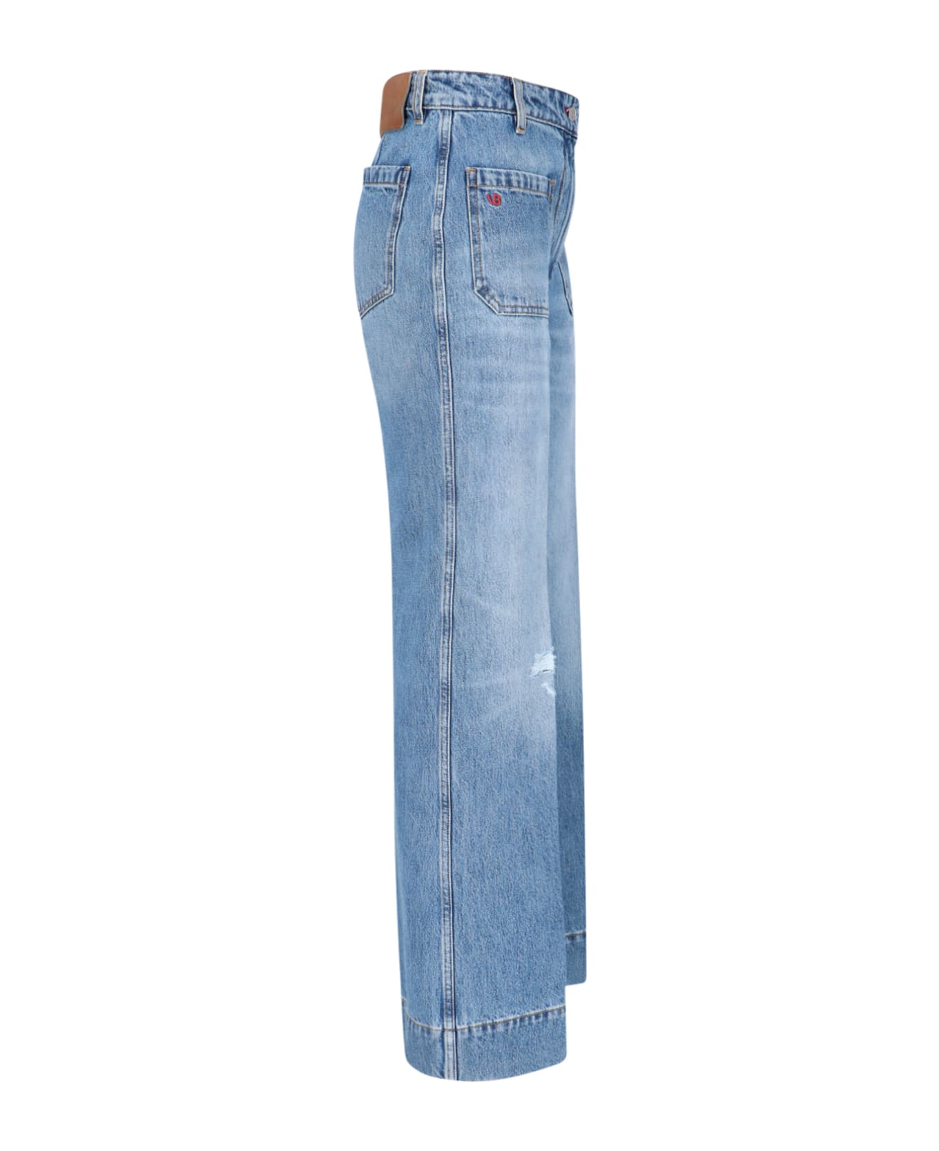 Victoria Beckham "alina" Palazzo Jeans - Blue