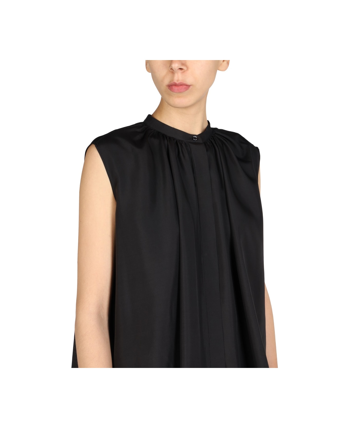 Alexander McQueen Silk Blouse - BLACK シャツ