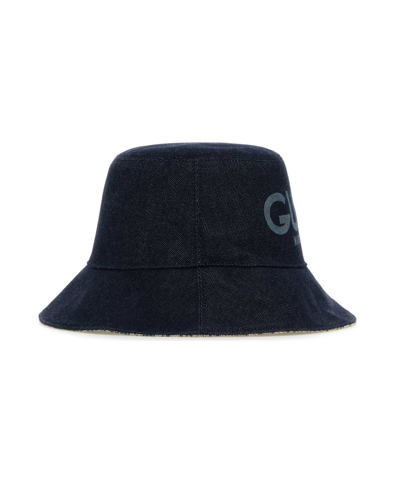 Gucci Denim Bucket Hat - DKBLUE