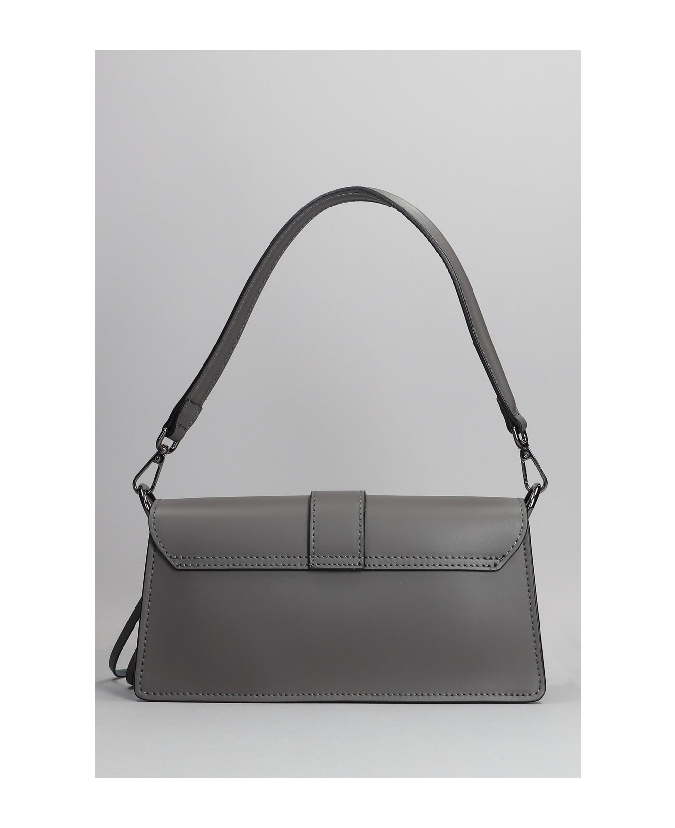 Marc Ellis Lauren Hand Bag In Grey Leather - grey