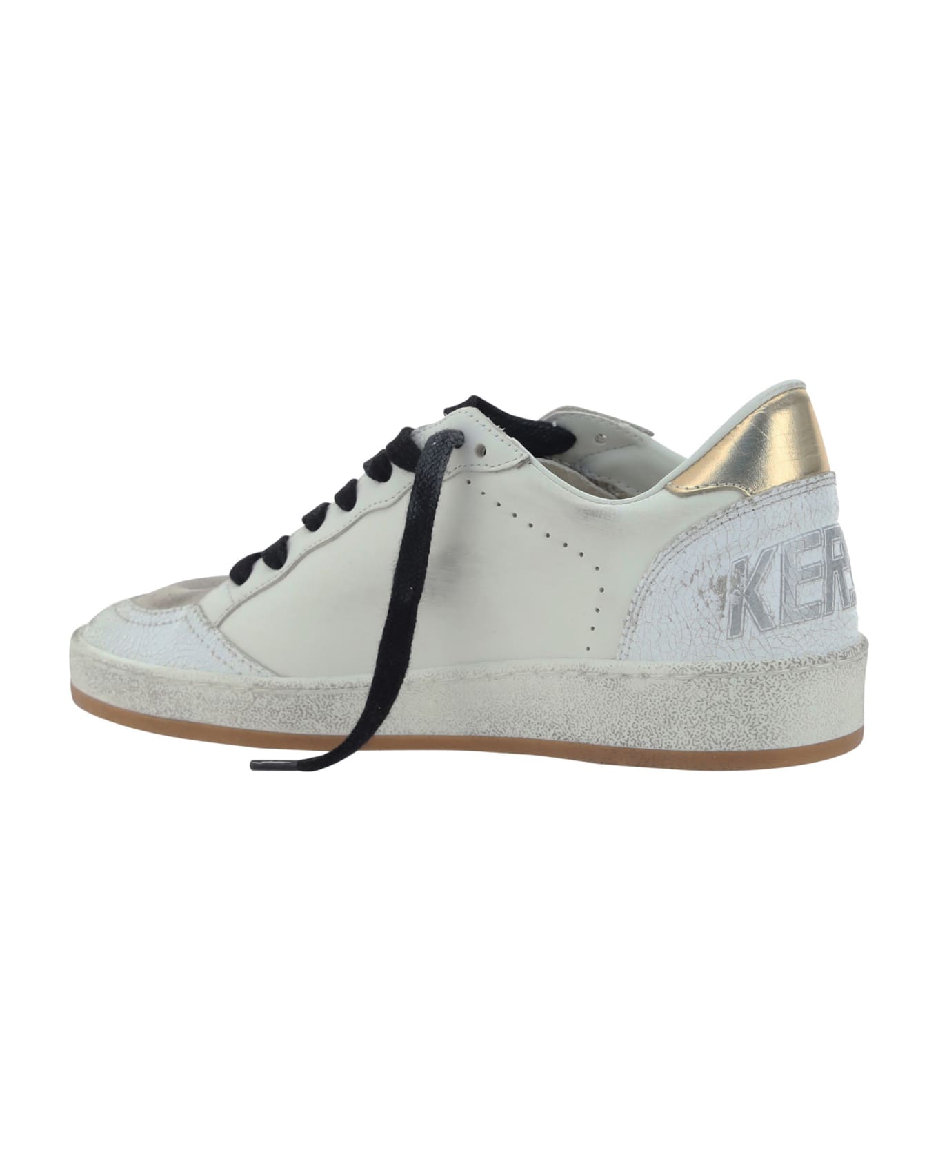 Golden Goose Ballstar Sneakers - White/silver/gold