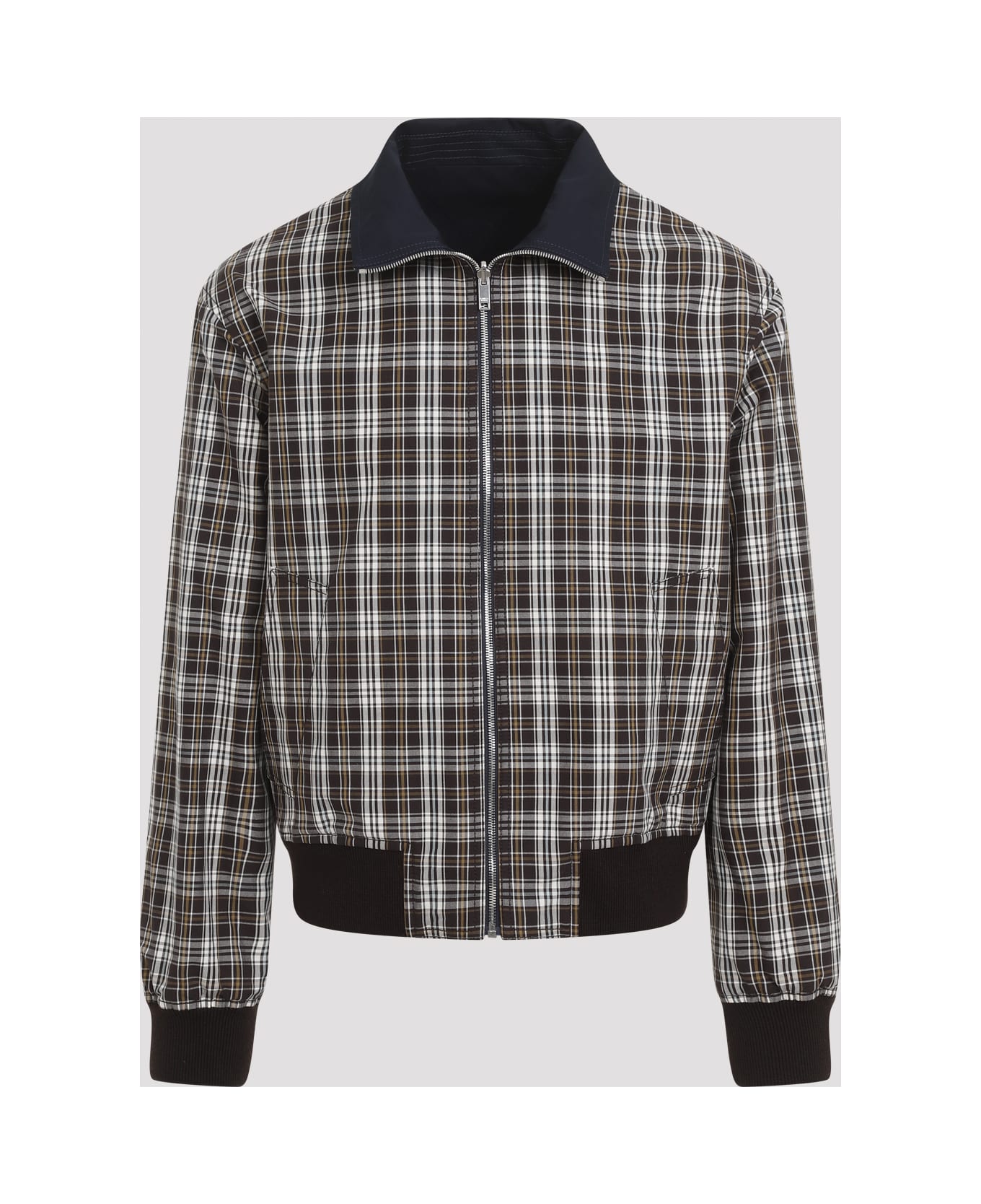 Bottega Veneta Reversible Jacket With Stand-up Collar - Midnight Blue