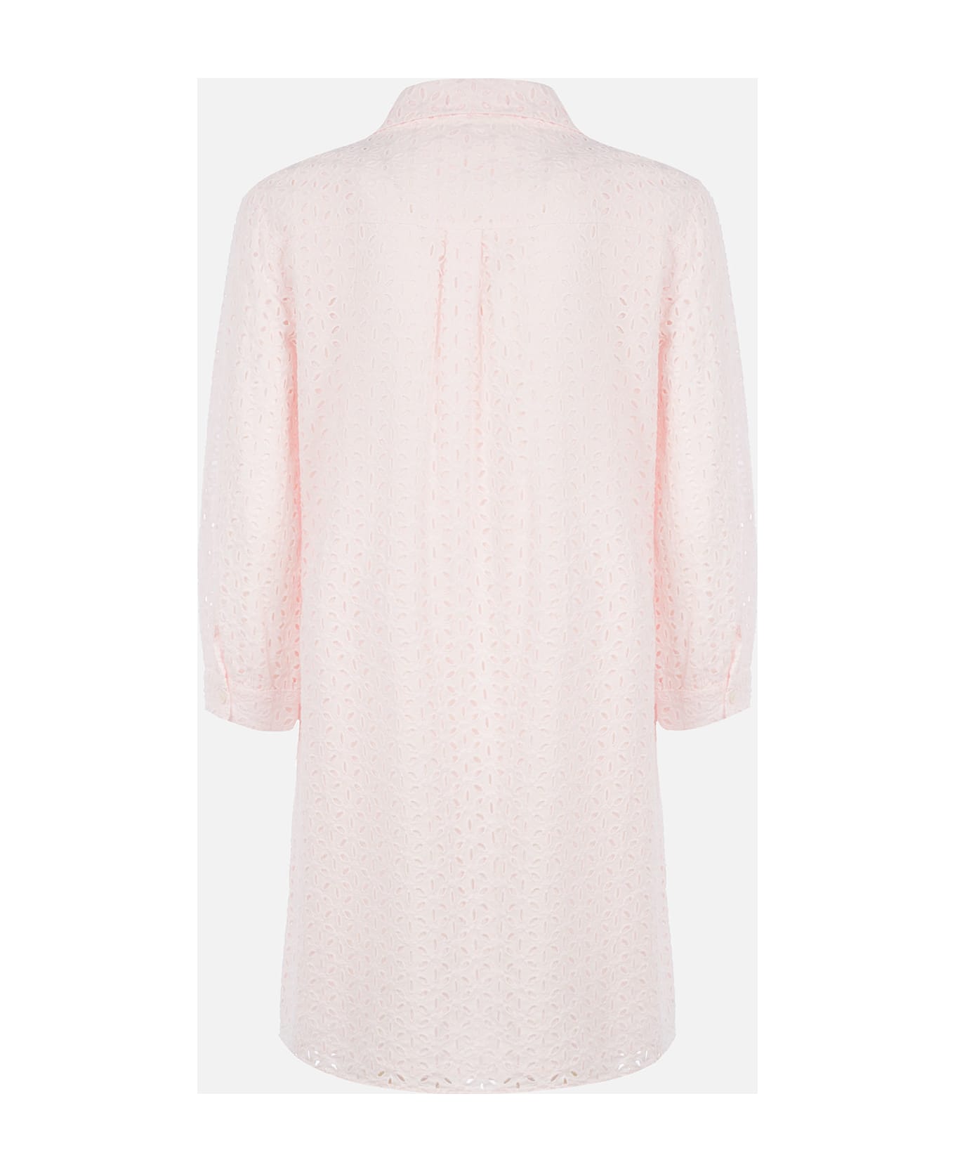 MC2 Saint Barth Woman Pink Sangallo Shirt Mini Dress - PINK