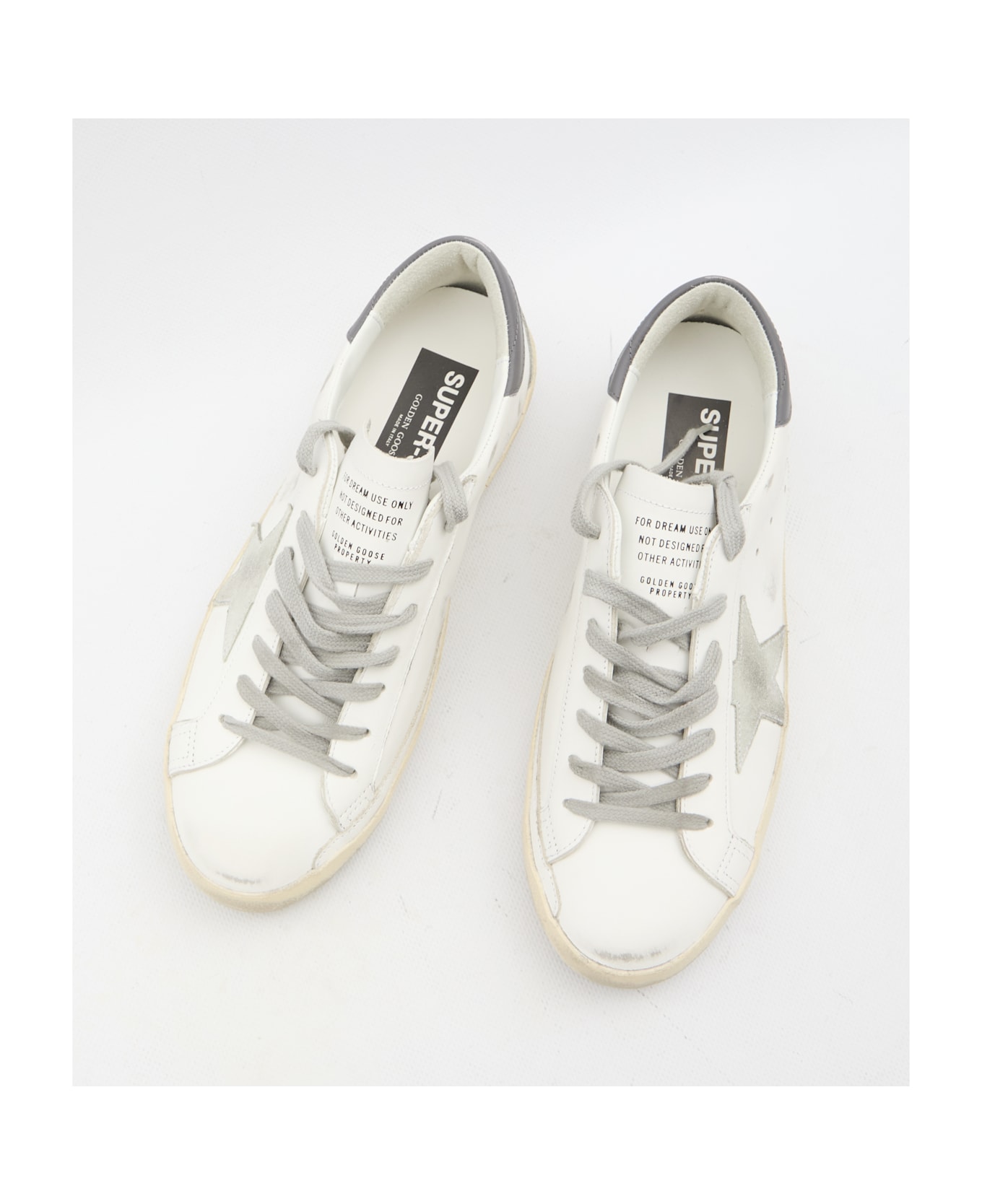 Golden Goose Super-star Sneakers - White Ice Dark Gray