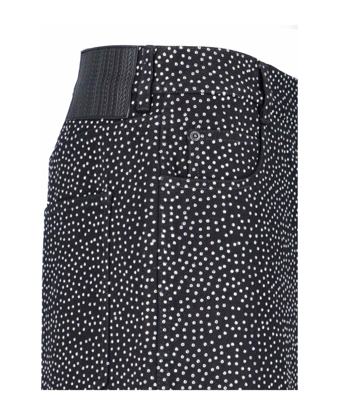 Marc Jacobs Baggy Jeans "the Glam Studs" - Black  