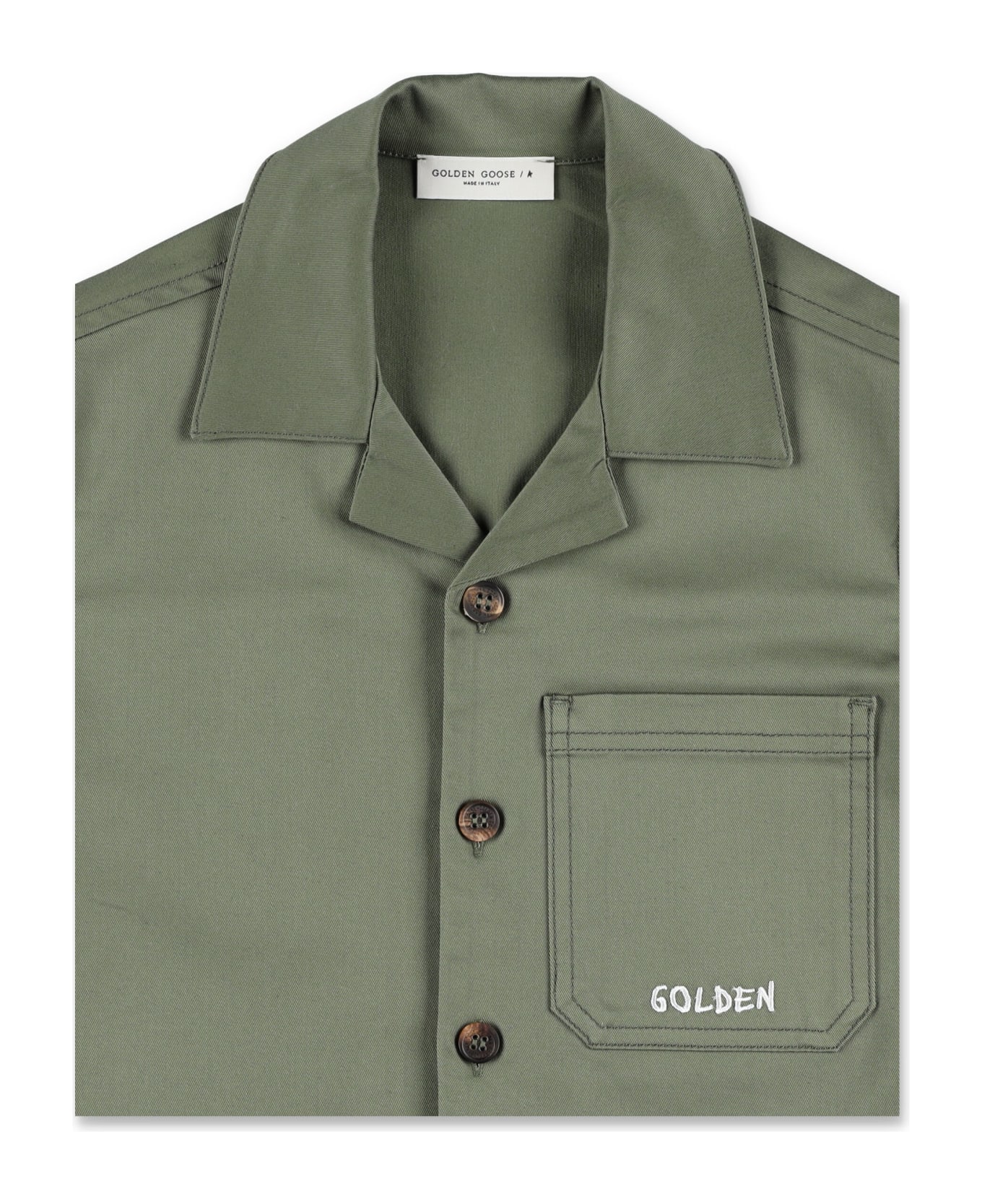 Golden Goose Boxy Fit Shirt - IVY GREEN