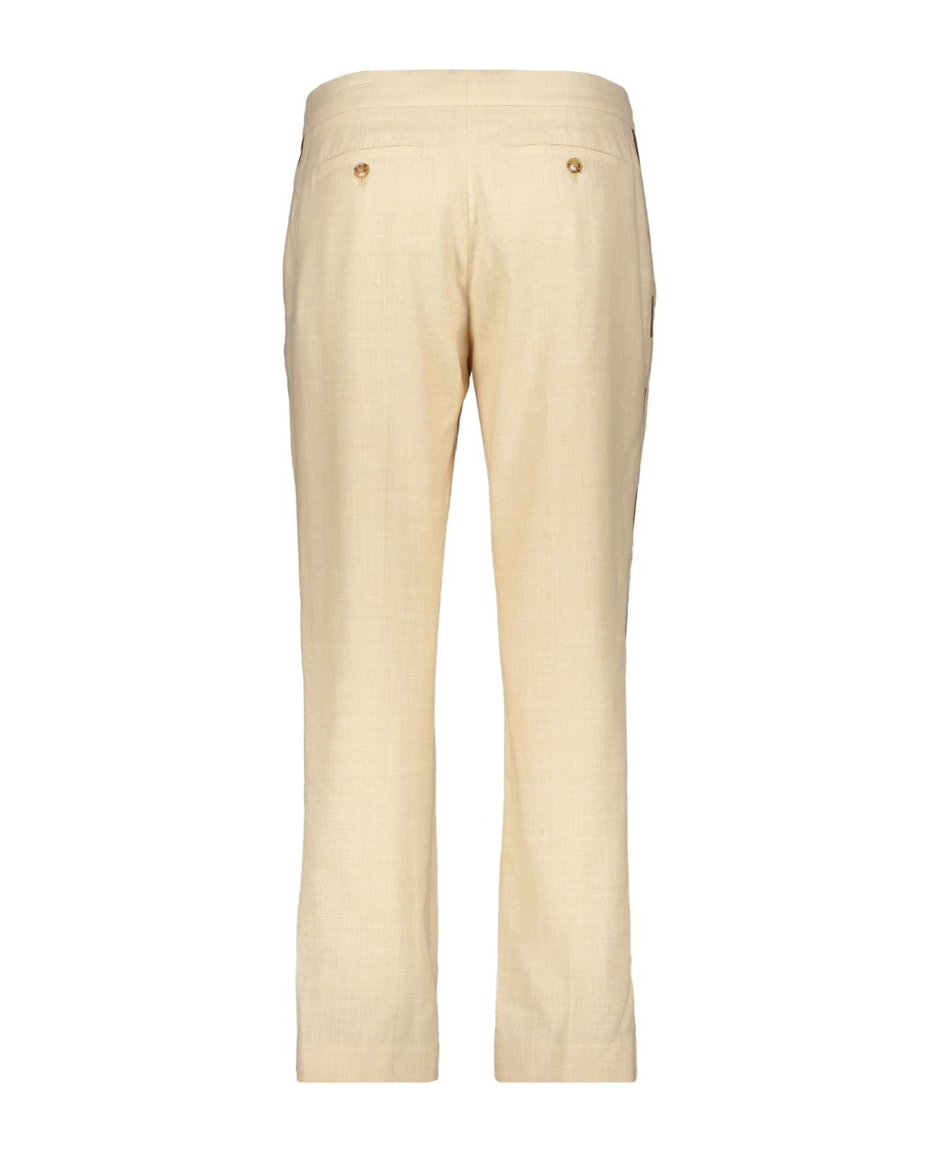 Burberry Long Trousers - panna