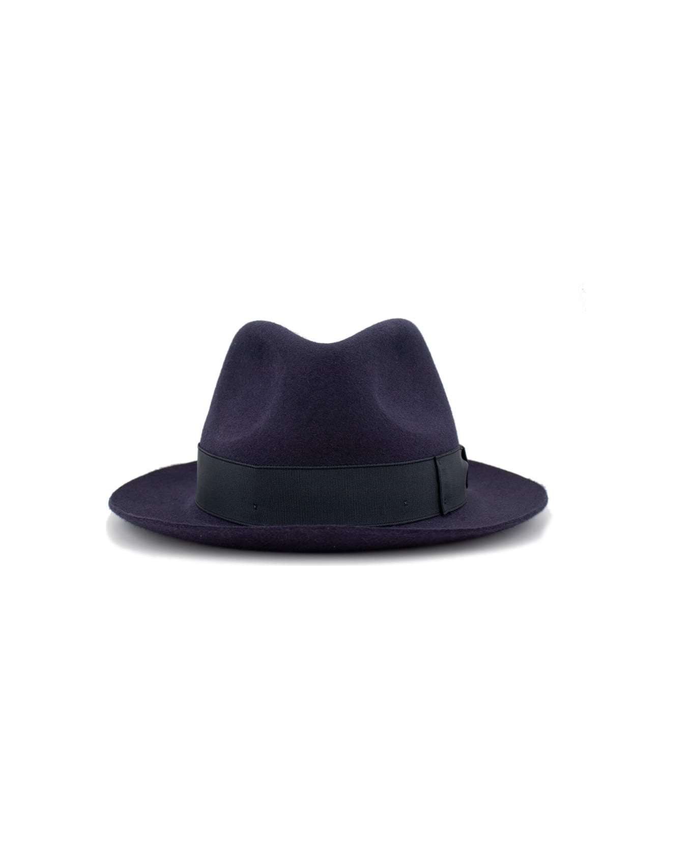 Borsalino Fedora Brushed Felt - OCEAN BLUE, TONAL HAT BAND
