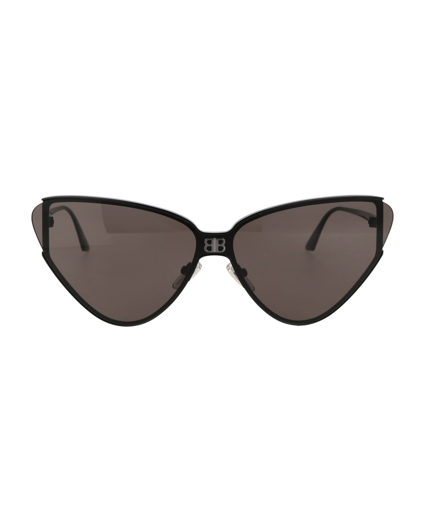 Balenciaga Eyewear Bb0191s Sunglasses - 001 BLACK BLACK GREY サングラス