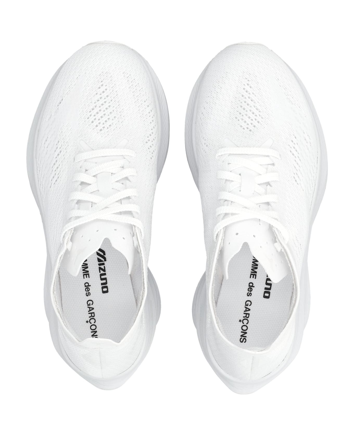 Comme des Garçons X Mizuno Wave Rebellion Pro Sneakers - WHITE