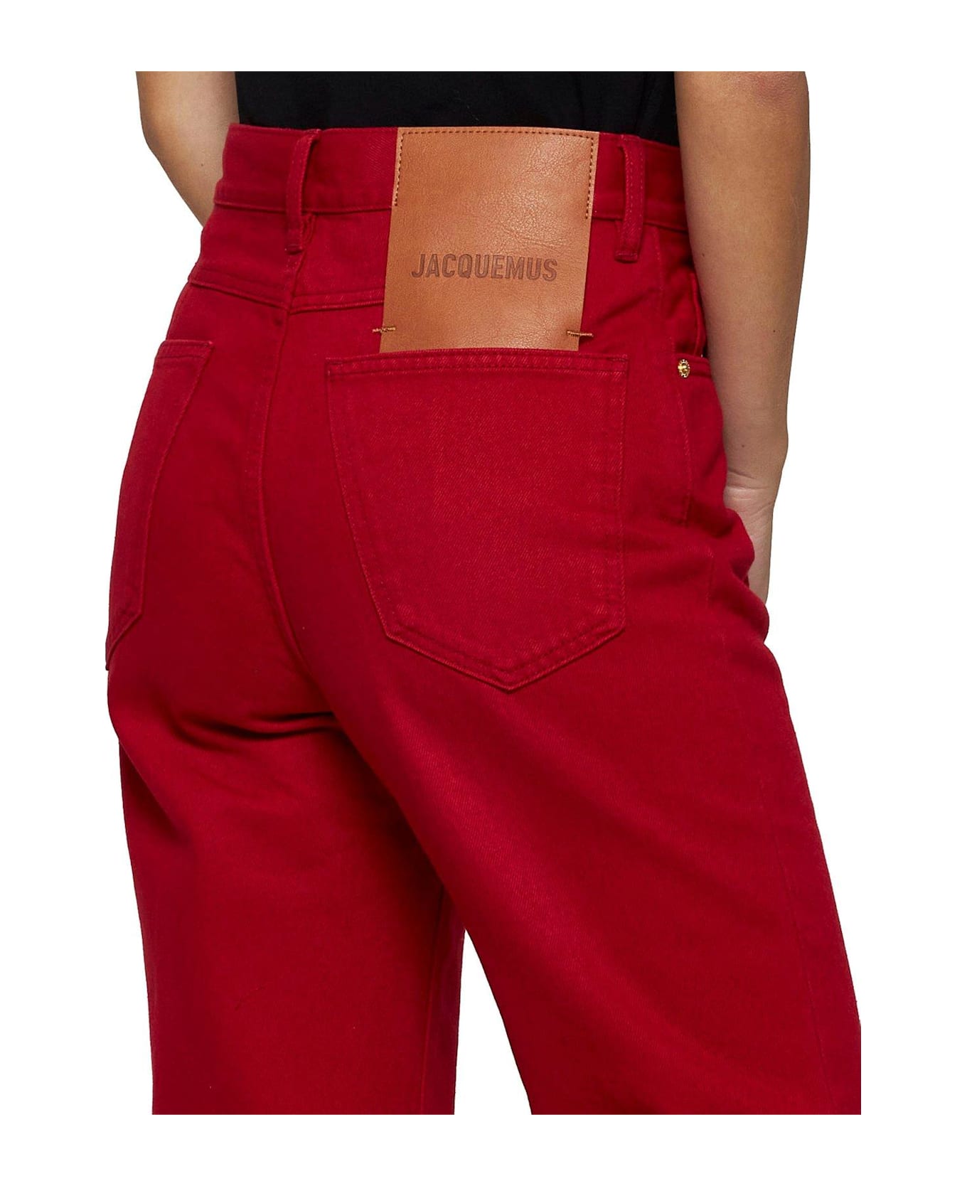 Jacquemus Straight-leg Jeans - Red