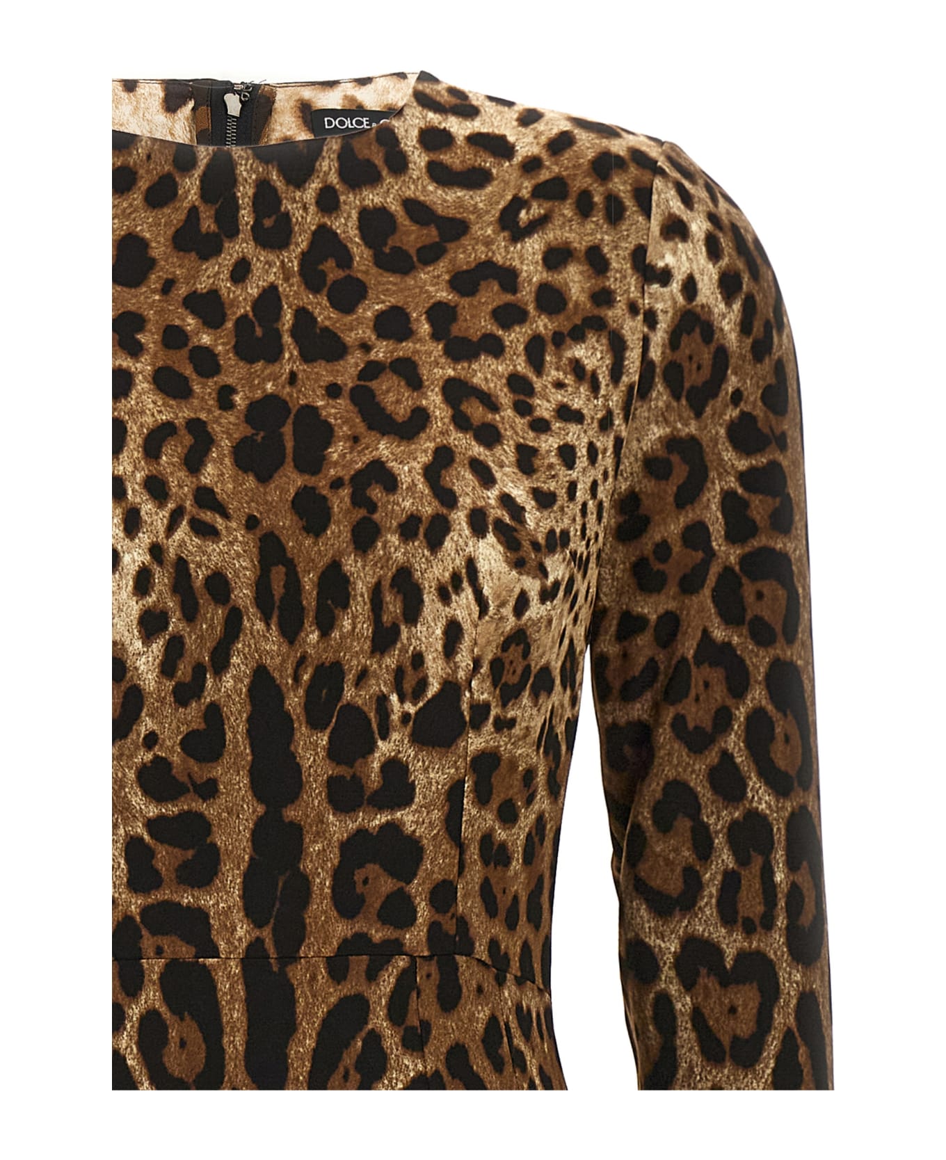 Dolce & Gabbana 'leopard' Dress - Brown