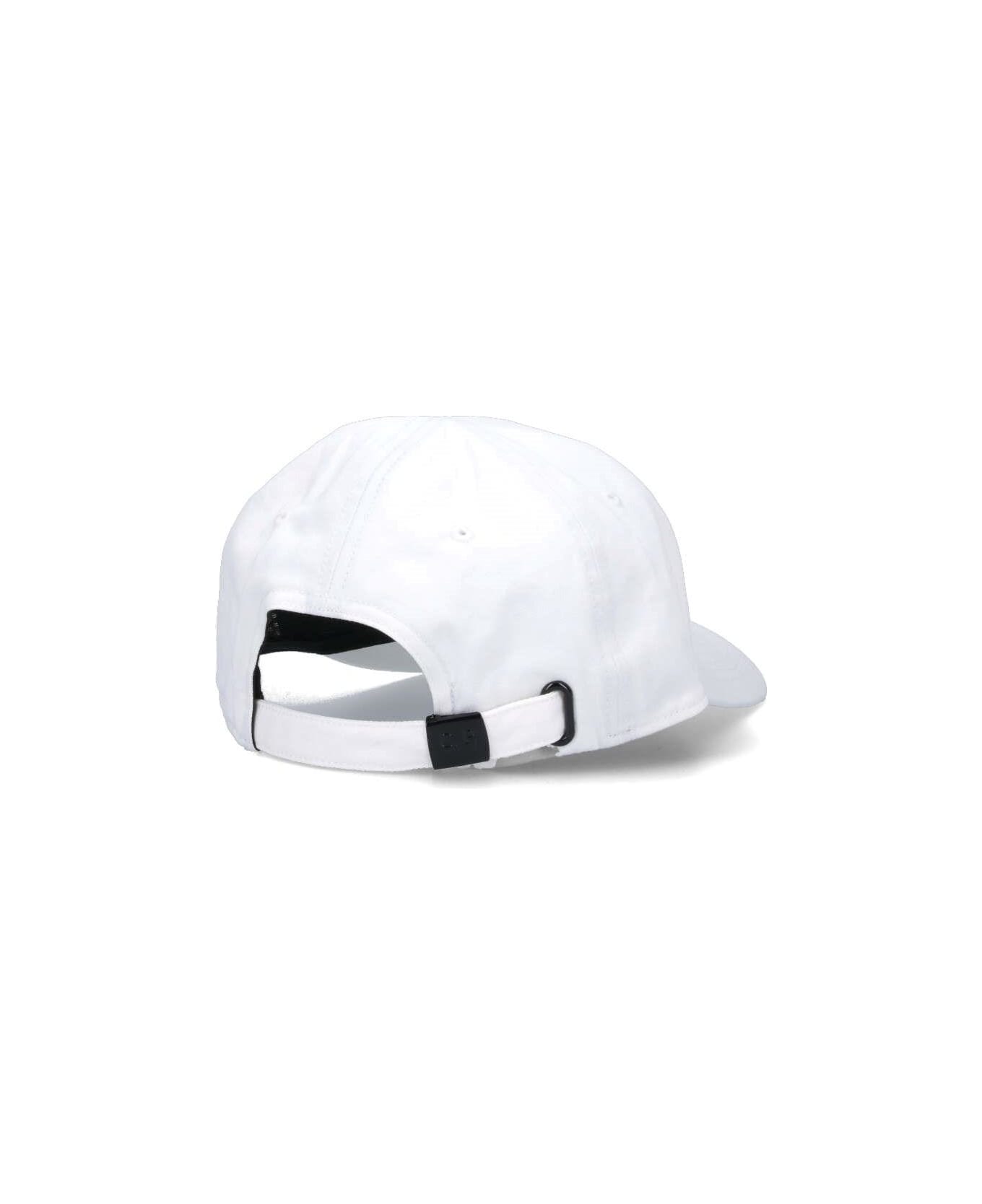 C.P. Company Logo Baseball Cap - Bianco