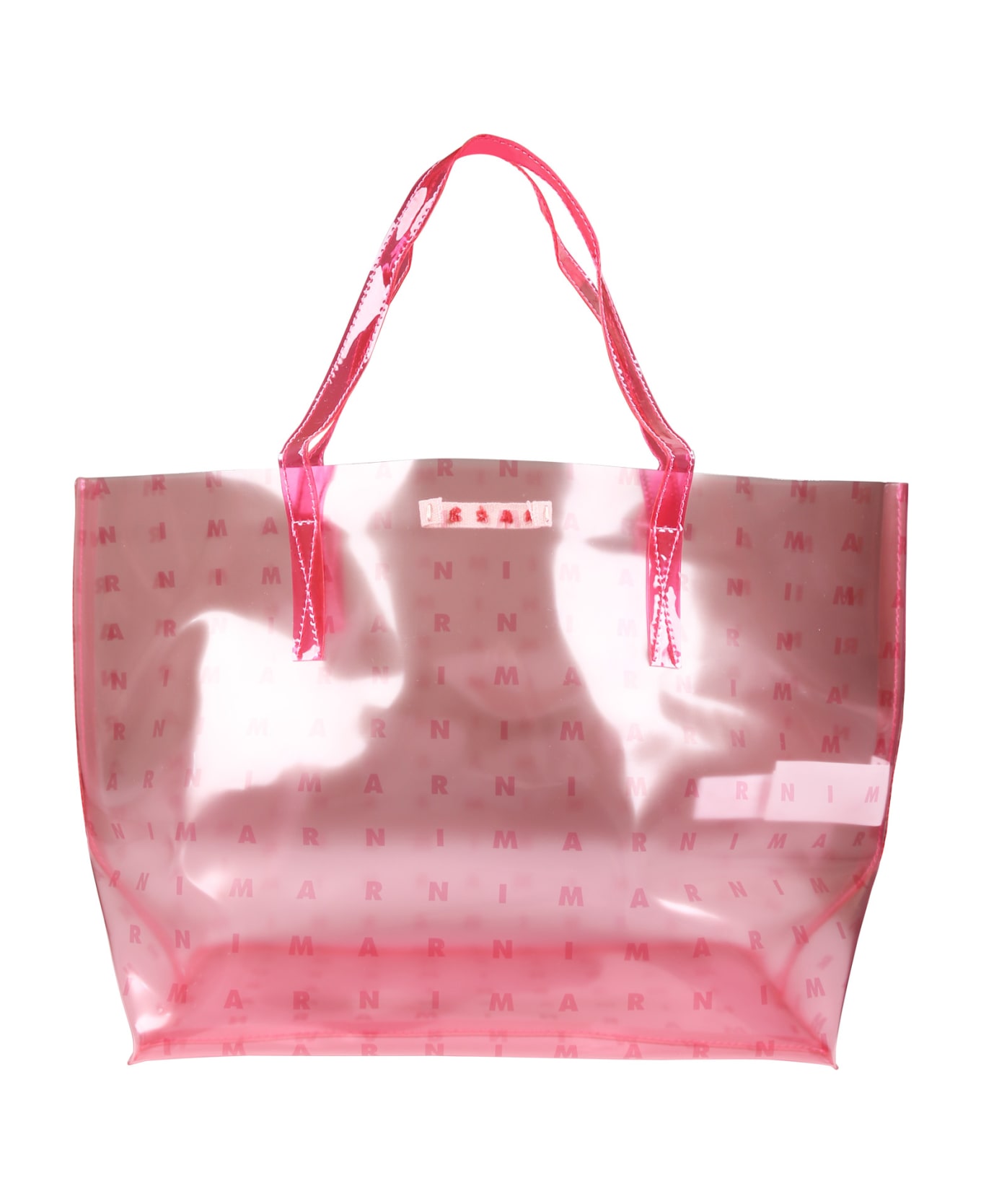 Marni Pink Casual Bag For Girl With Logo - Pink