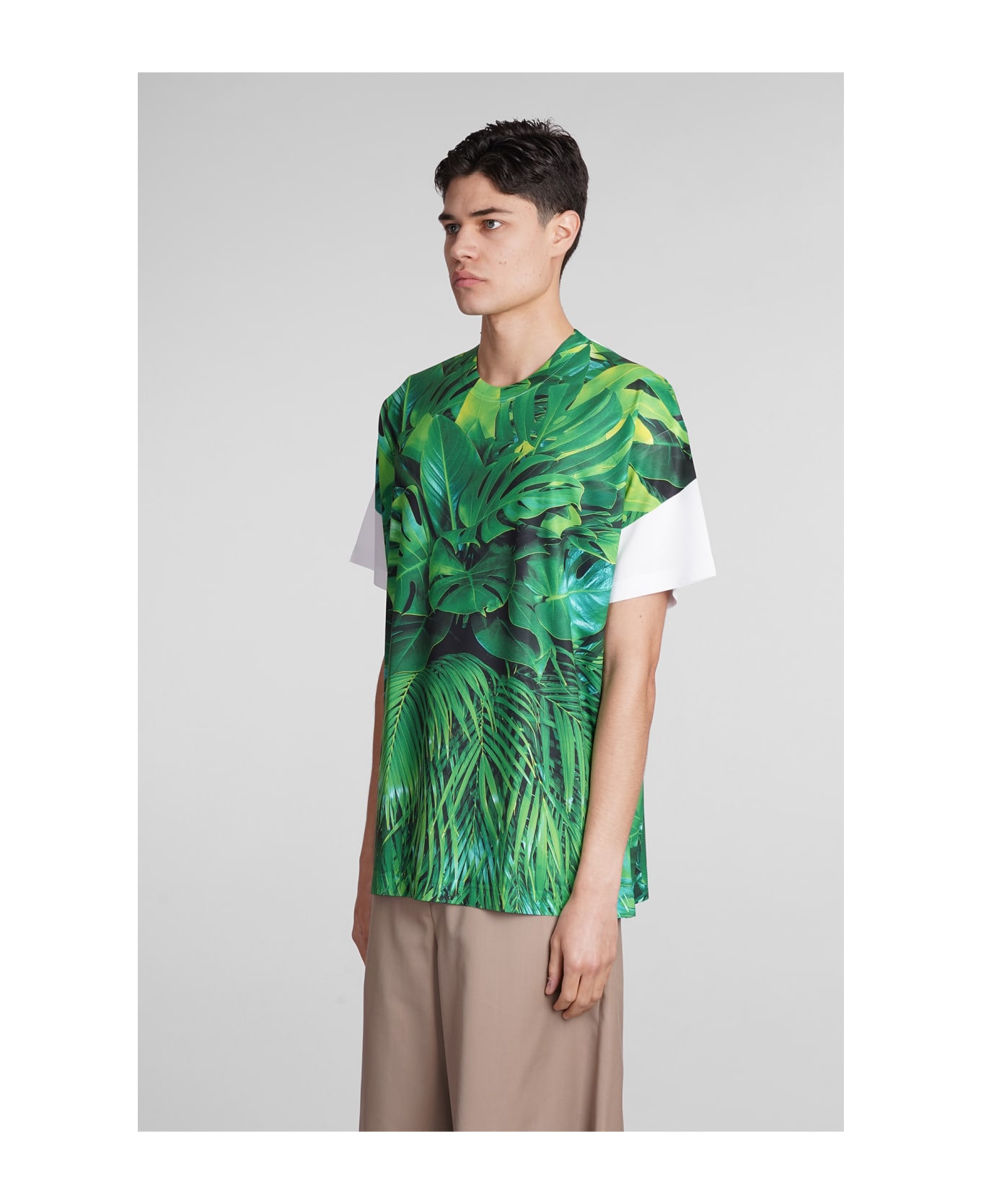 Comme Des Garçons Homme Plus T-shirt In Green Polyester - green