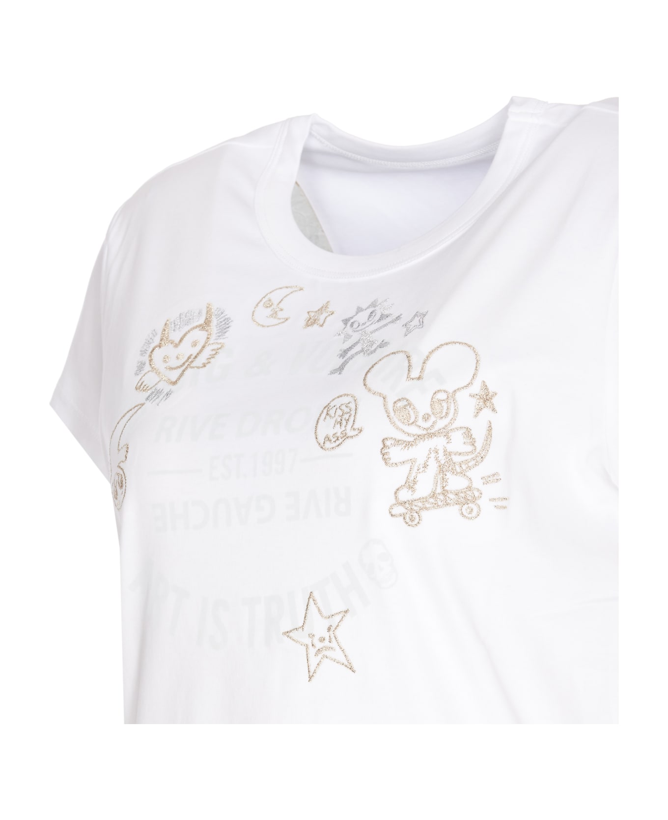 Zadig & Voltaire Woop Ico Blason T-shirt - White Tシャツ