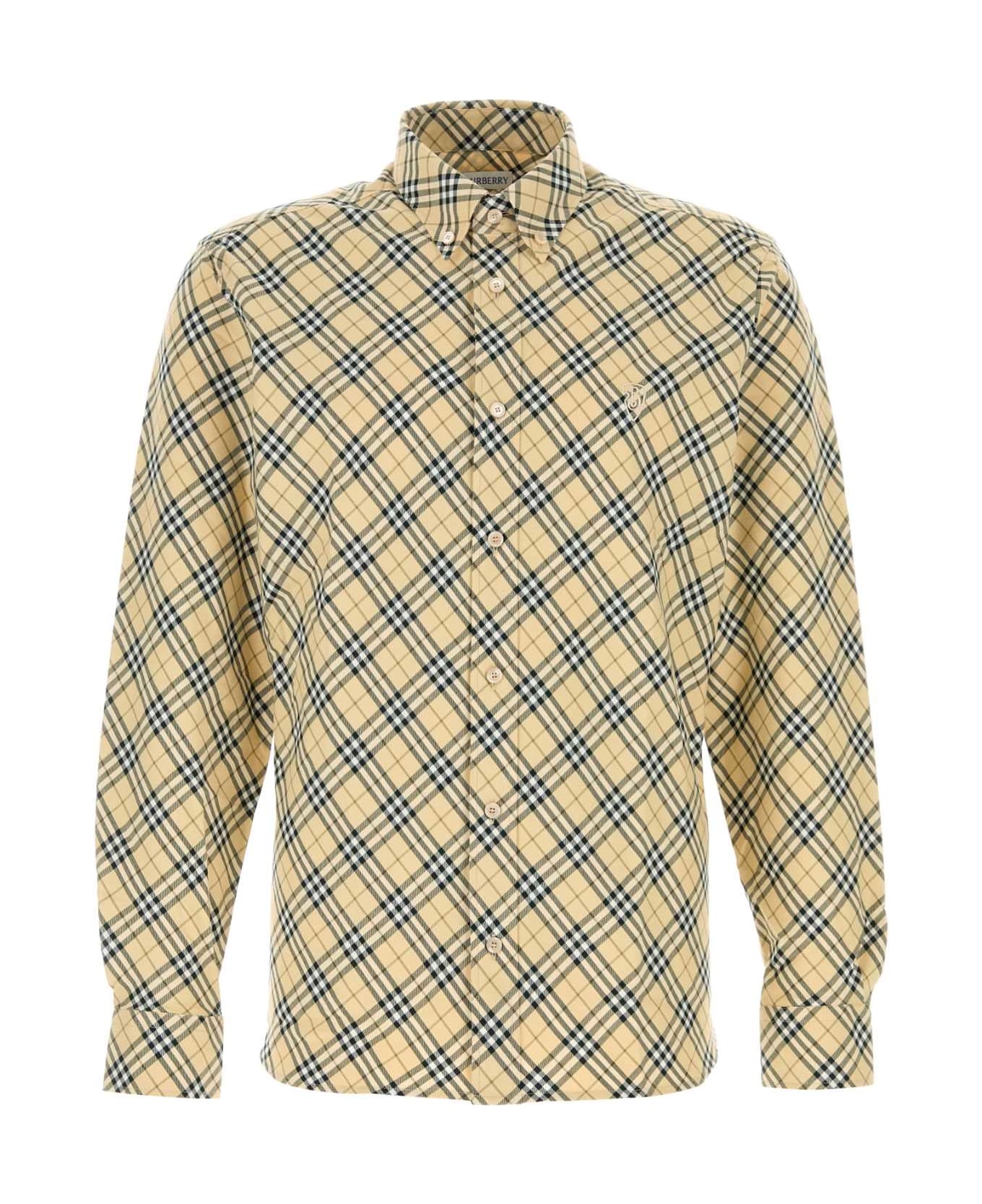 Burberry Embroidered Cotton Shirt - GRAINIPCHECK