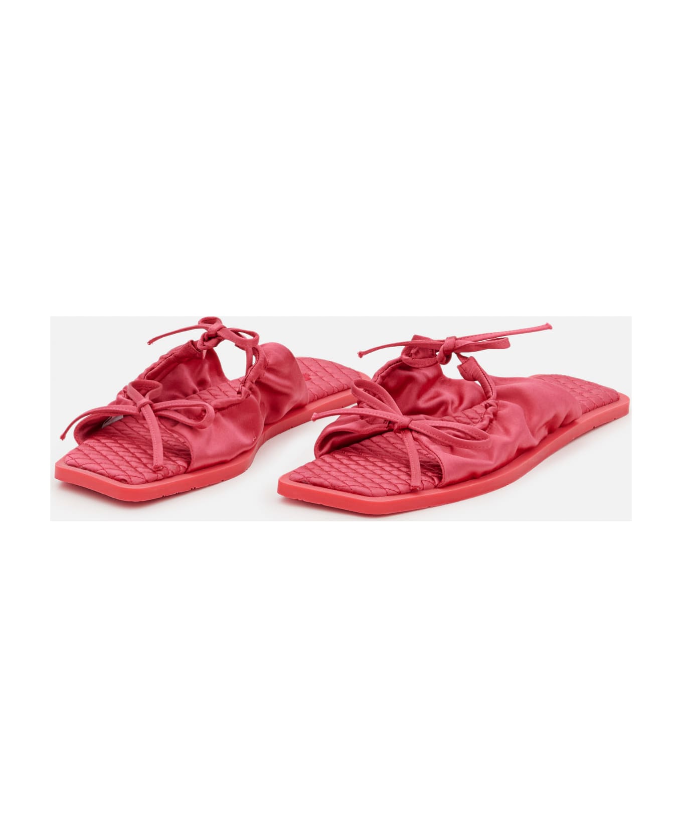 Carlotha Ray Eco Satin Slippers - Red