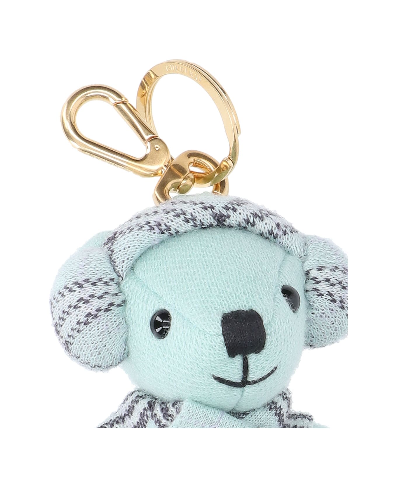Burberry "thomas" Teddy Bear Keyring Charm - Light Blue