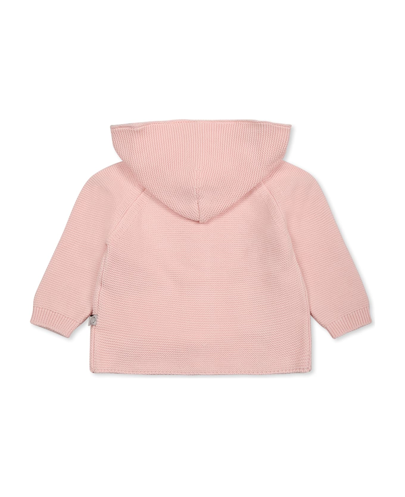 Stella McCartney Kids Pink Cardigan For Baby Girl With Flowers - Pink