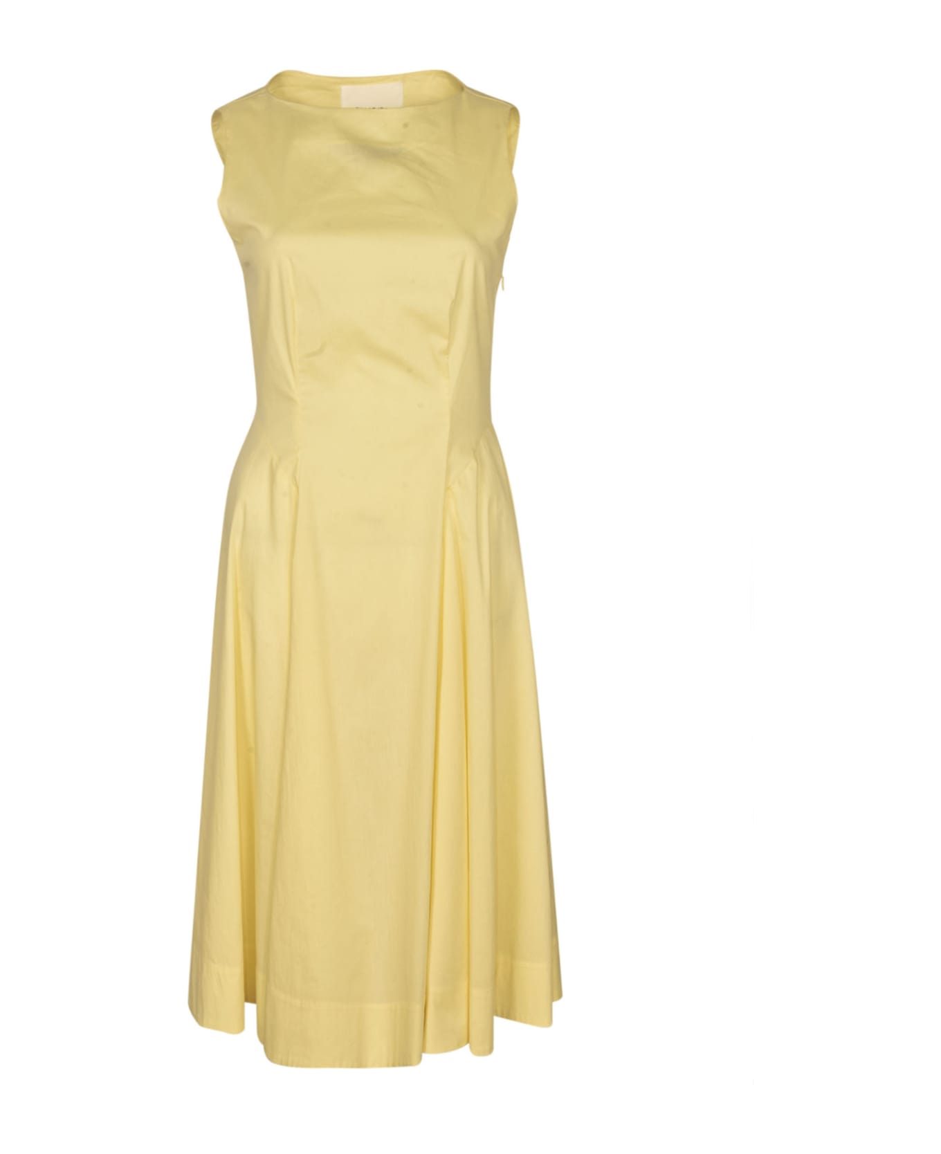 Blugirl Sleeveless Flare Dress - Yellow