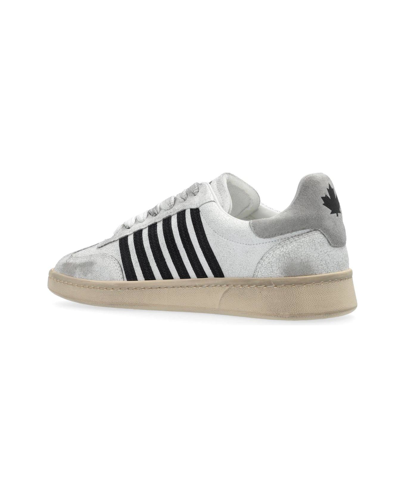 Dsquared2 Boxer Vintage Low-top Sneakers - WHITE