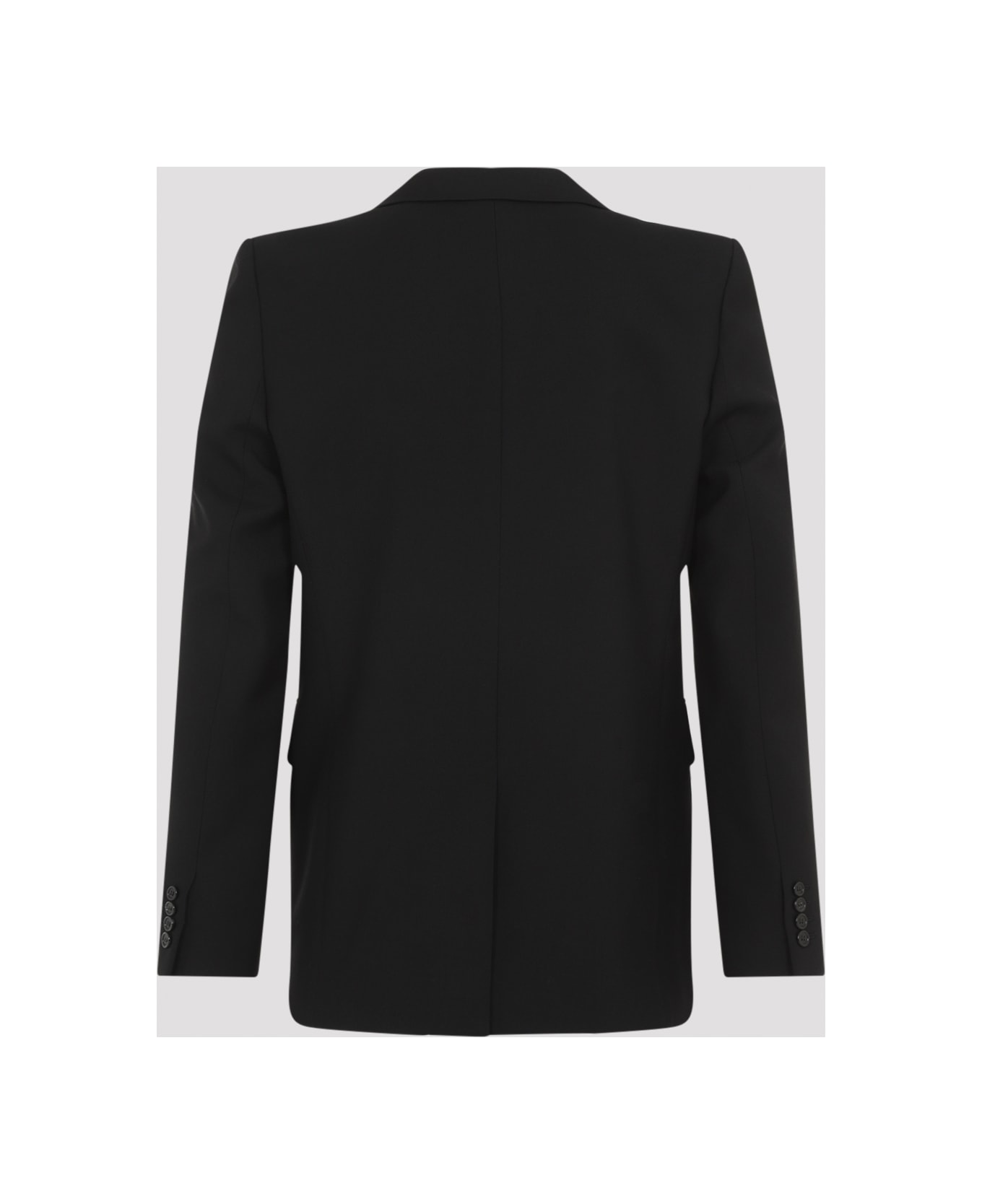 Saint Laurent Double-breasted Wool Blazer - Noir