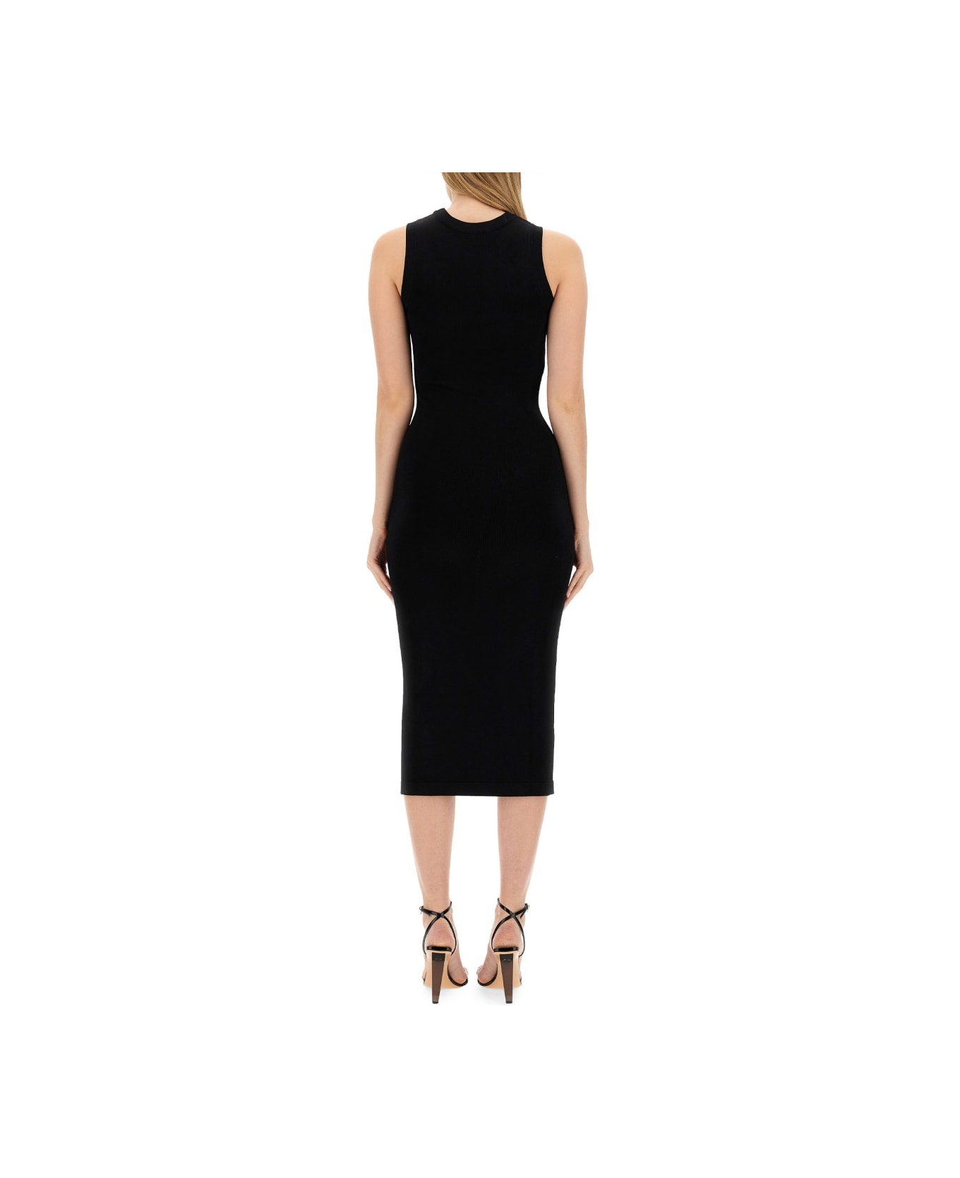 Moschino Buttoned Dress - BLACK