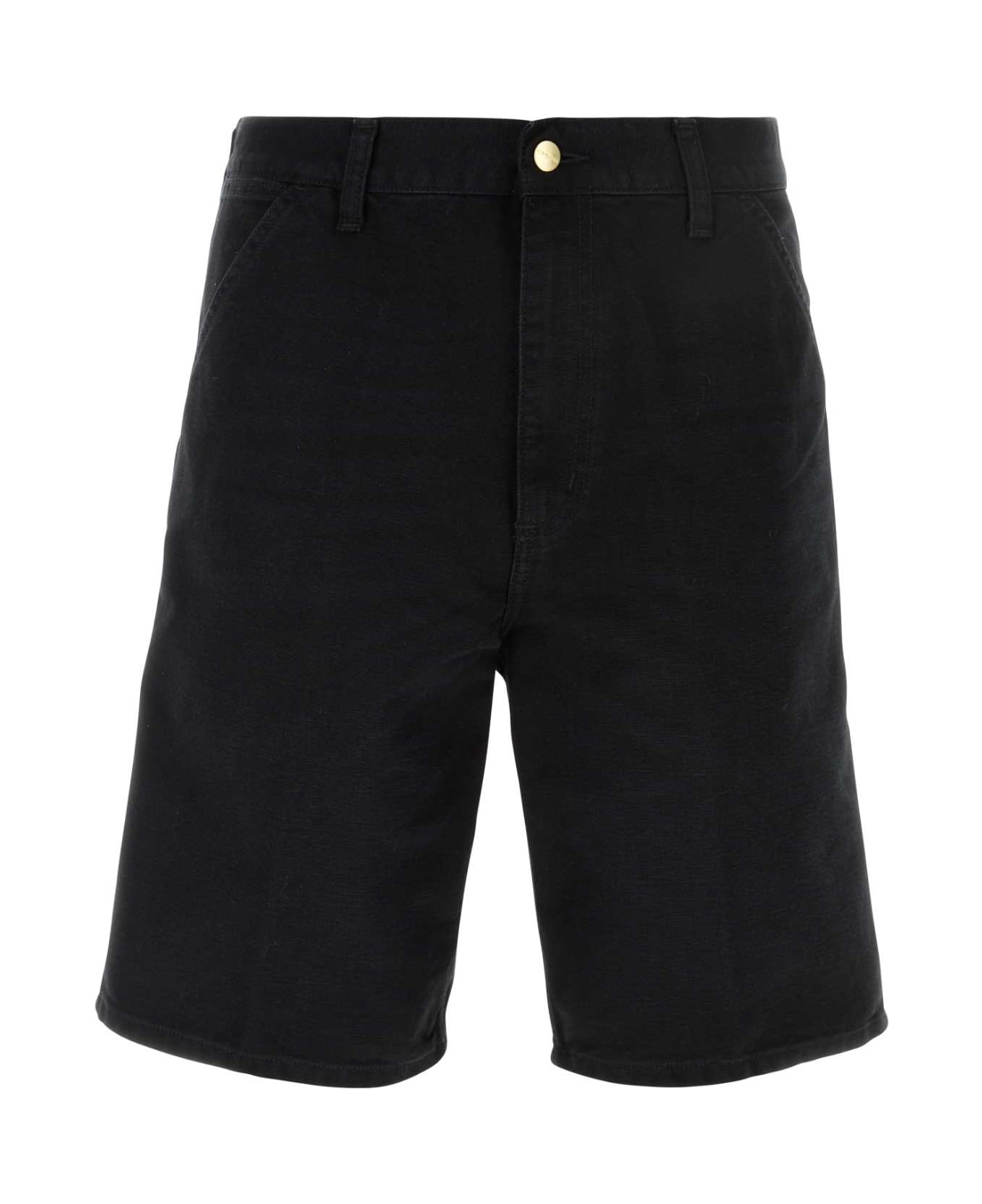 Carhartt Black Cotton Single Knee Short - BLACK