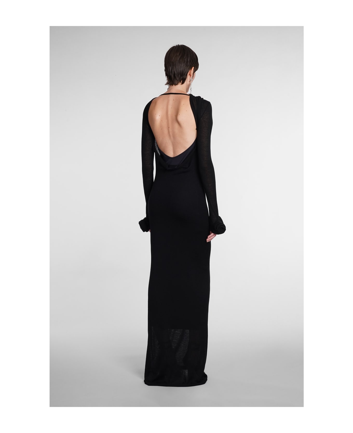 Blumarine Dress In Black Viscose - Nero