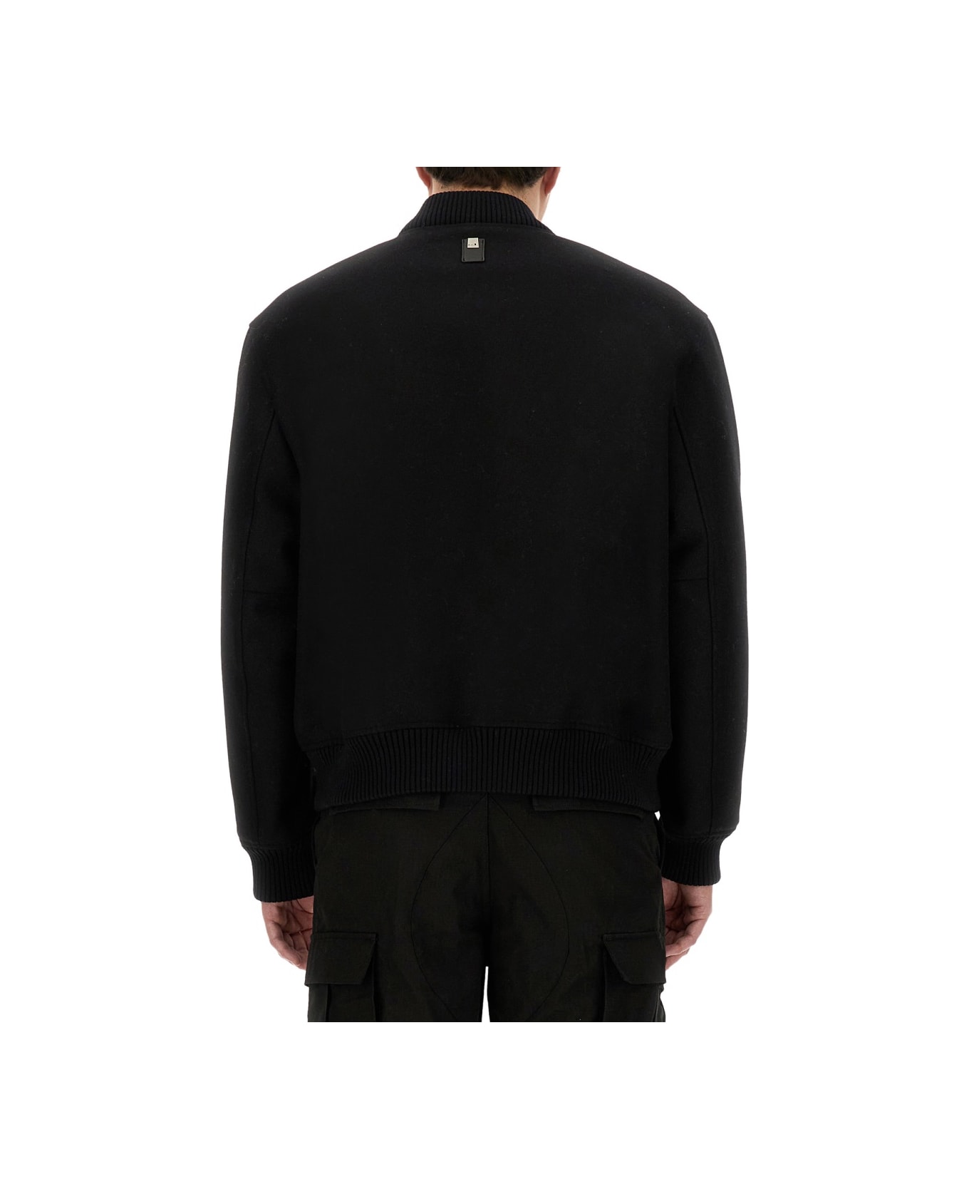 1017 ALYX 9SM Bomber Jacket With Logo - BLACK