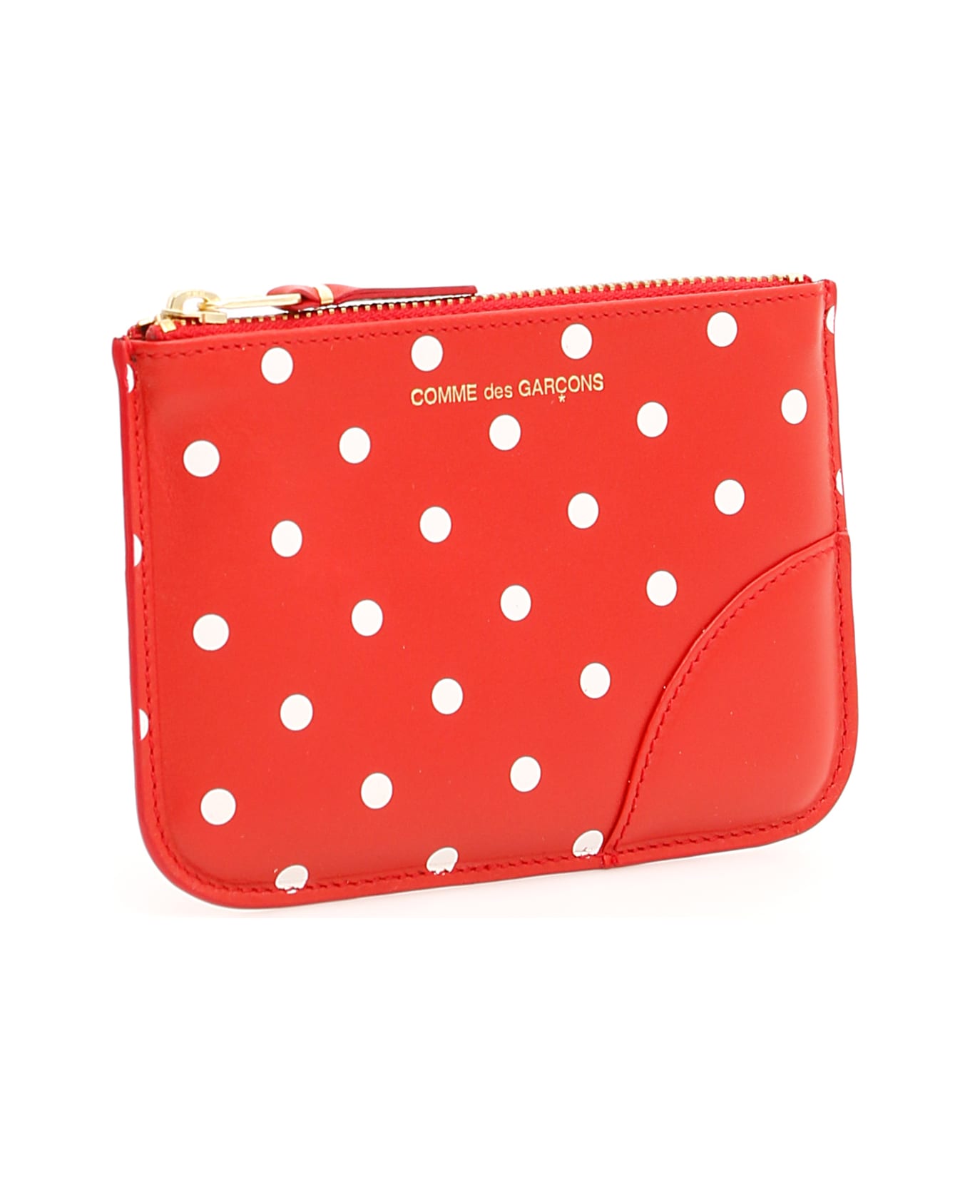 Comme des Garçons Wallet Polka Dots Pouch - Red Red