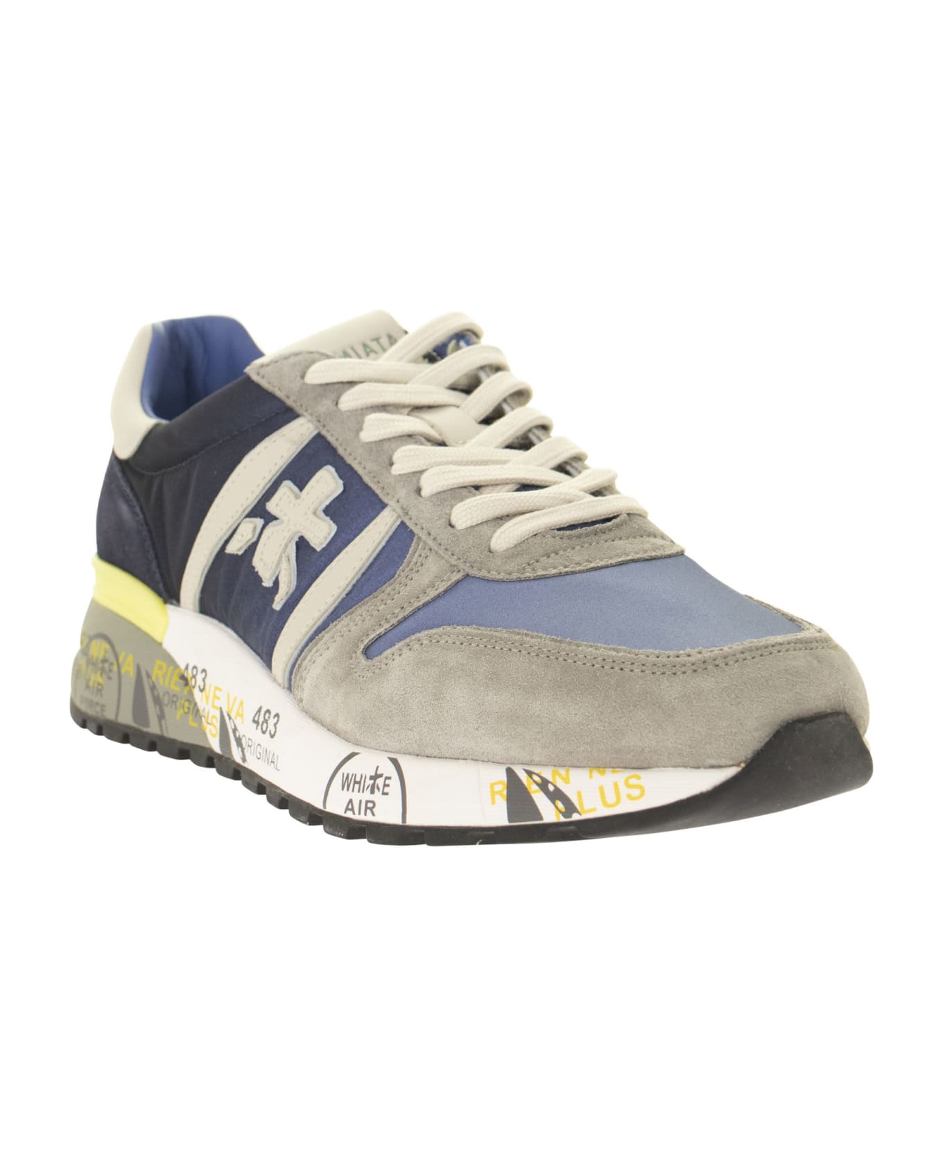 Premiata Lander 4587 Sneakers - Blue/grey スニーカー