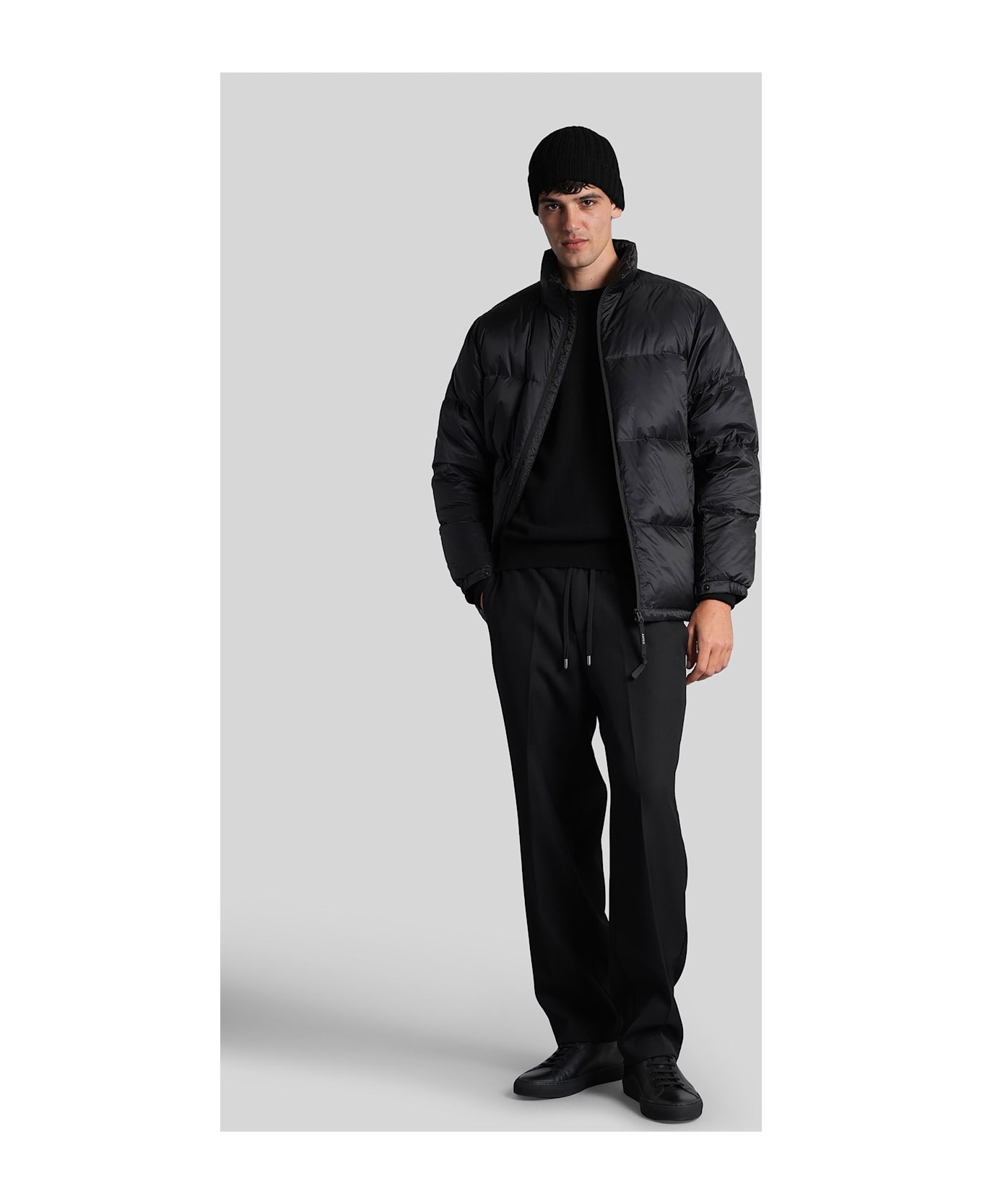 Aspesi Noguchi Puffer In Black Polyester - black