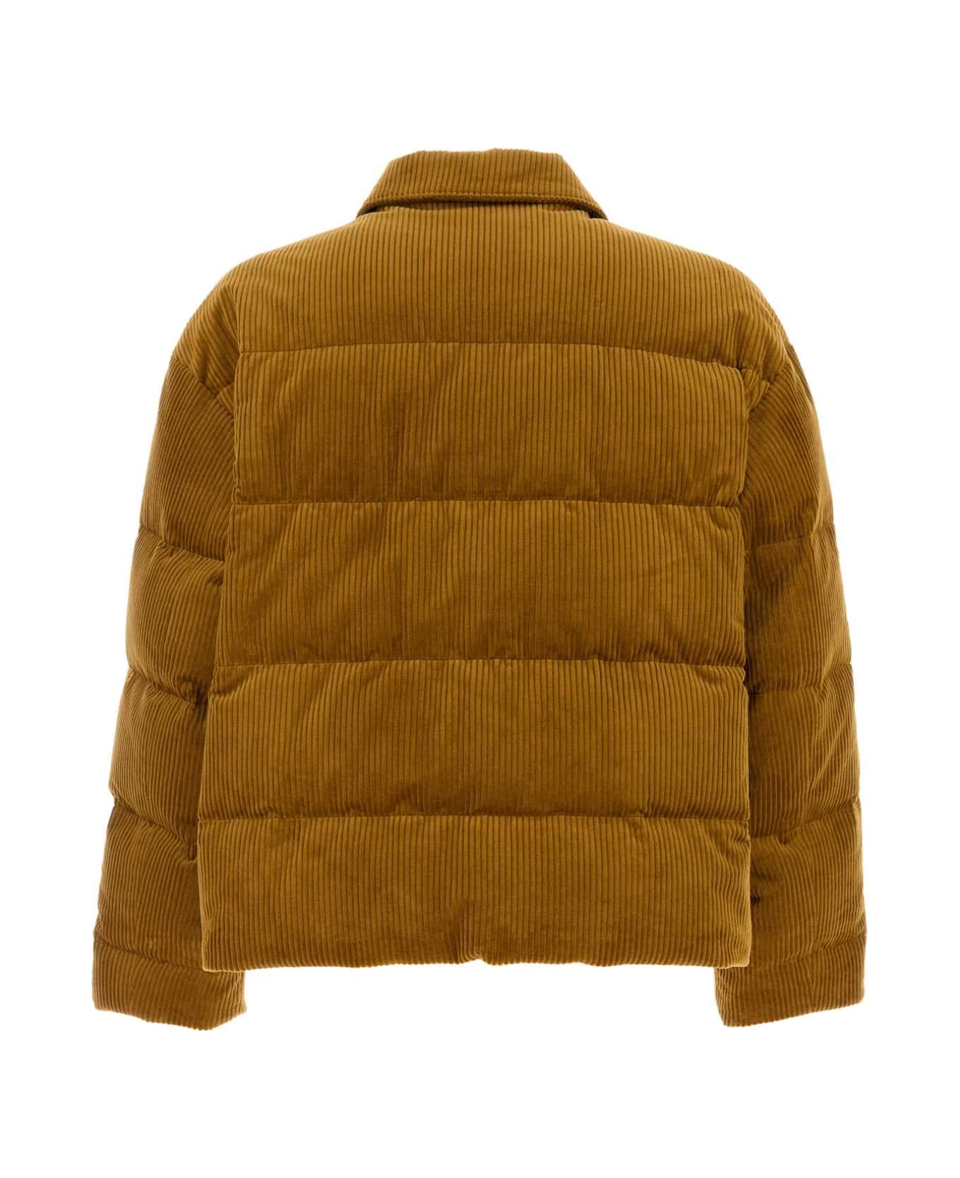 Prada Ochre Corduroy Down Jacket - ORZO