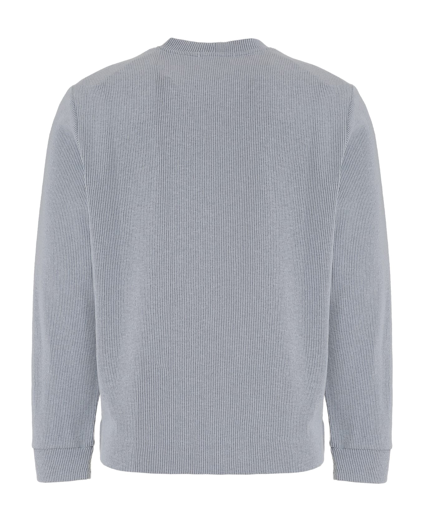 Stone Island Cotton Blend Crew-neck Sweater - Light Blue ニットウェア