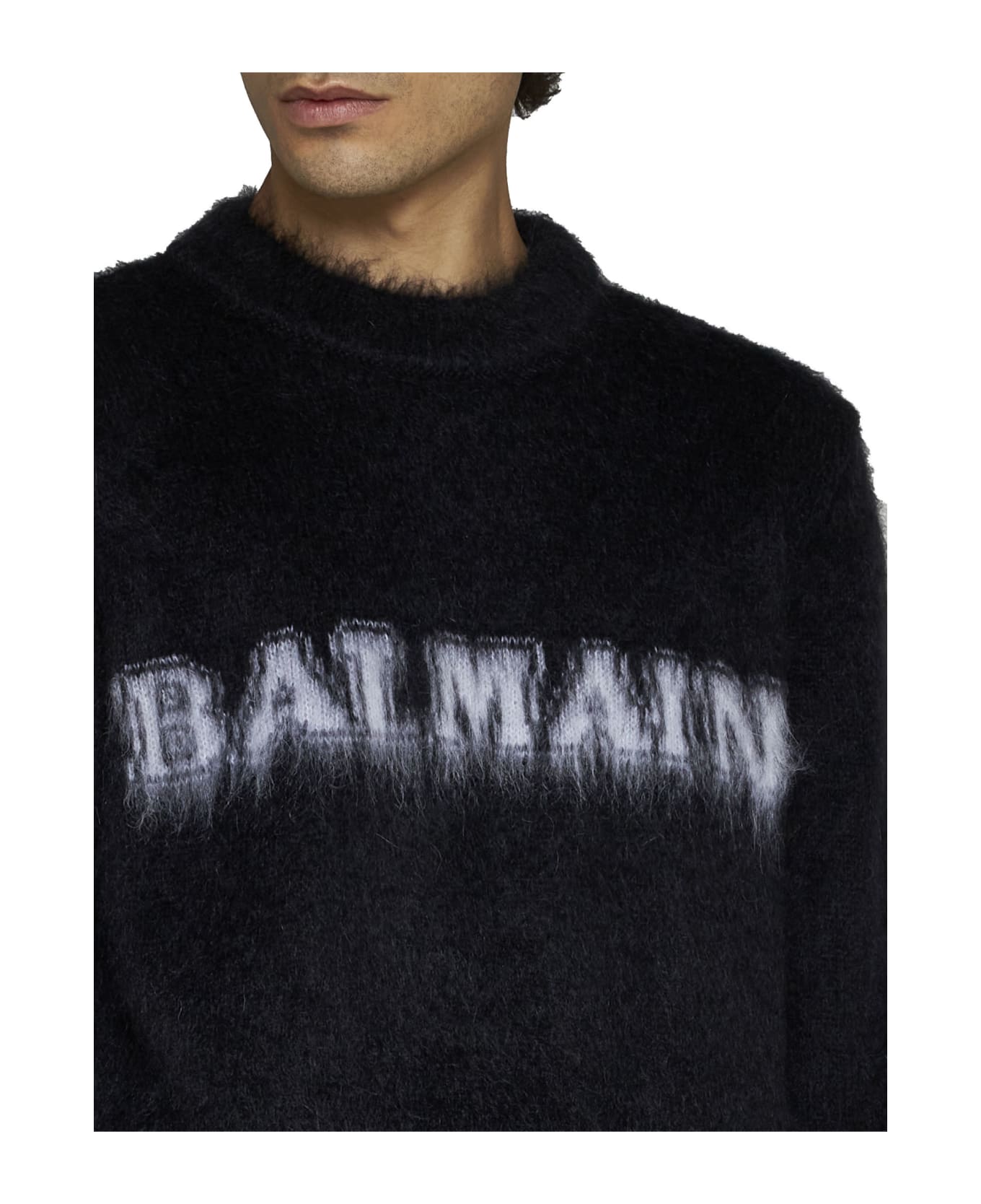 Balmain ' Retr Weater - Eab Noir Blanc フリース