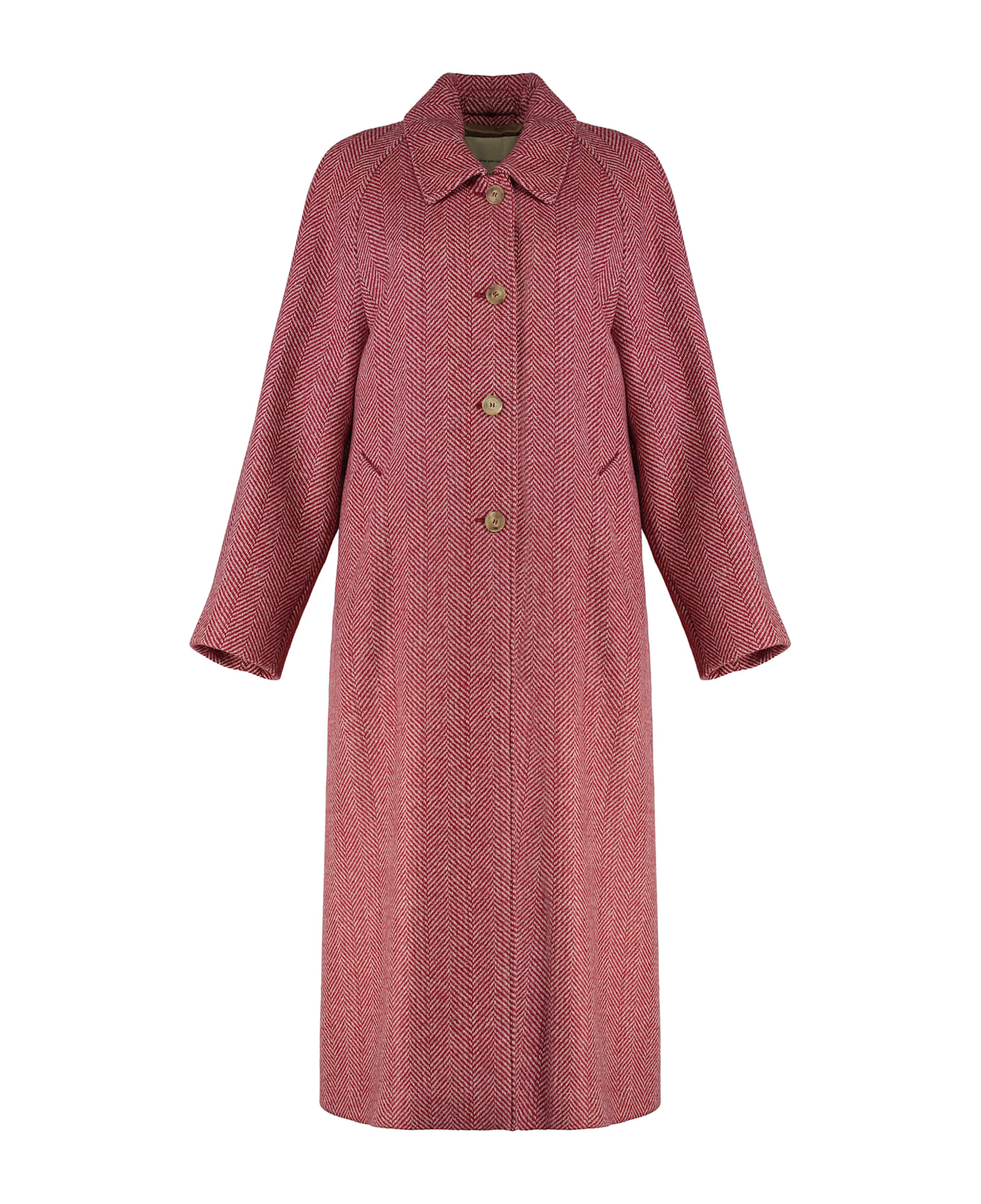 Weekend Max Mara Coat In Double Wool - red