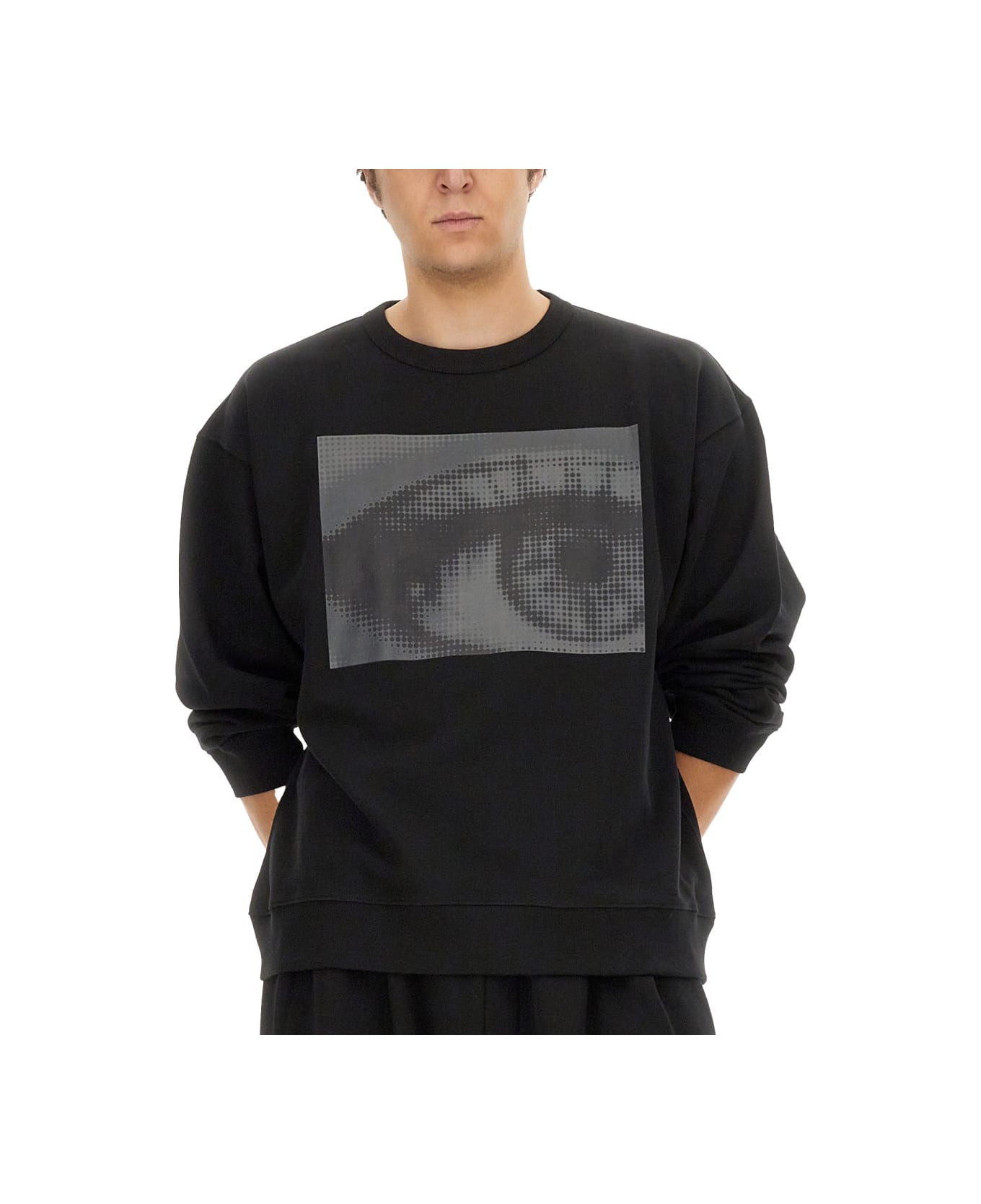 Dries Van Noten Sweatshirt With Print - BLACK