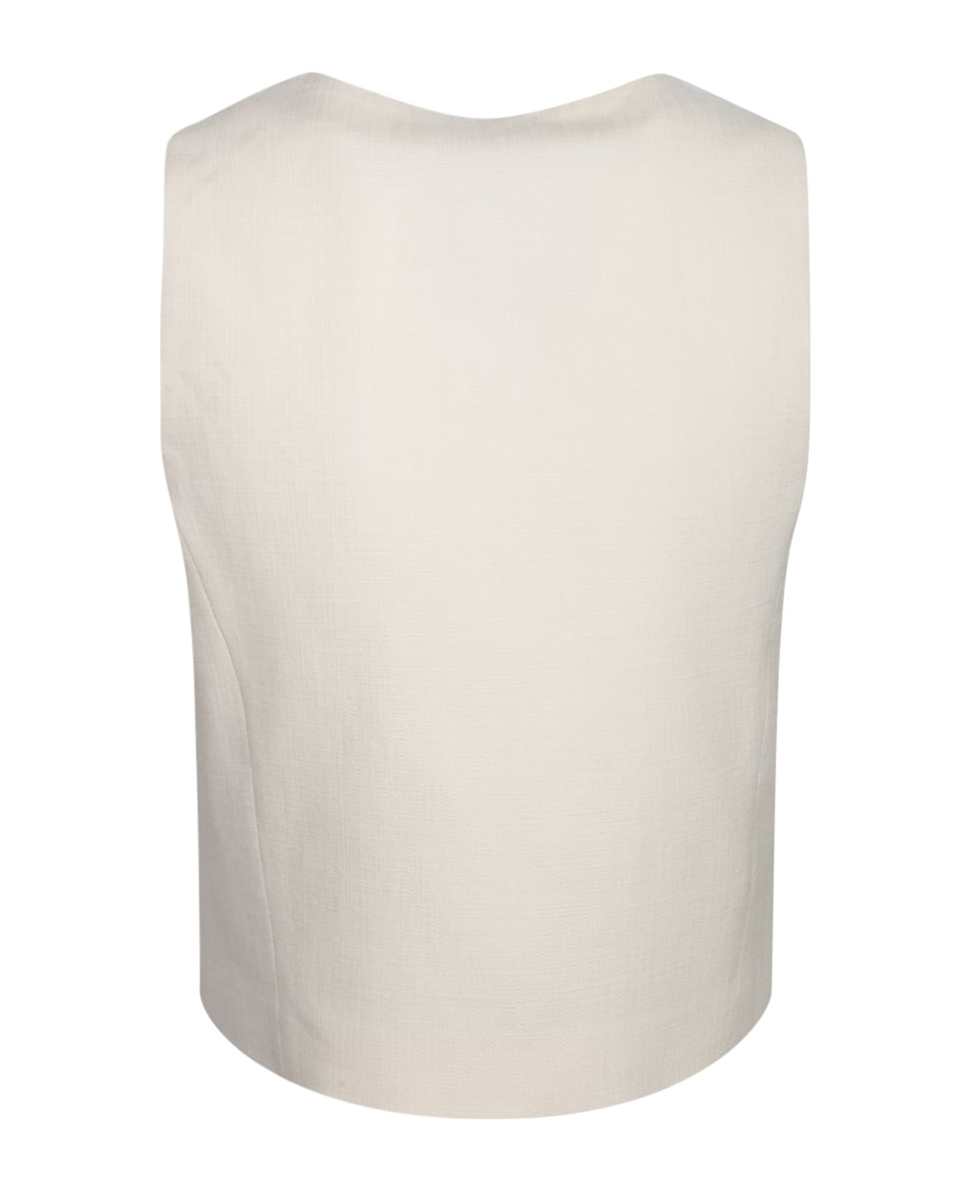 MSGM White Vest - White